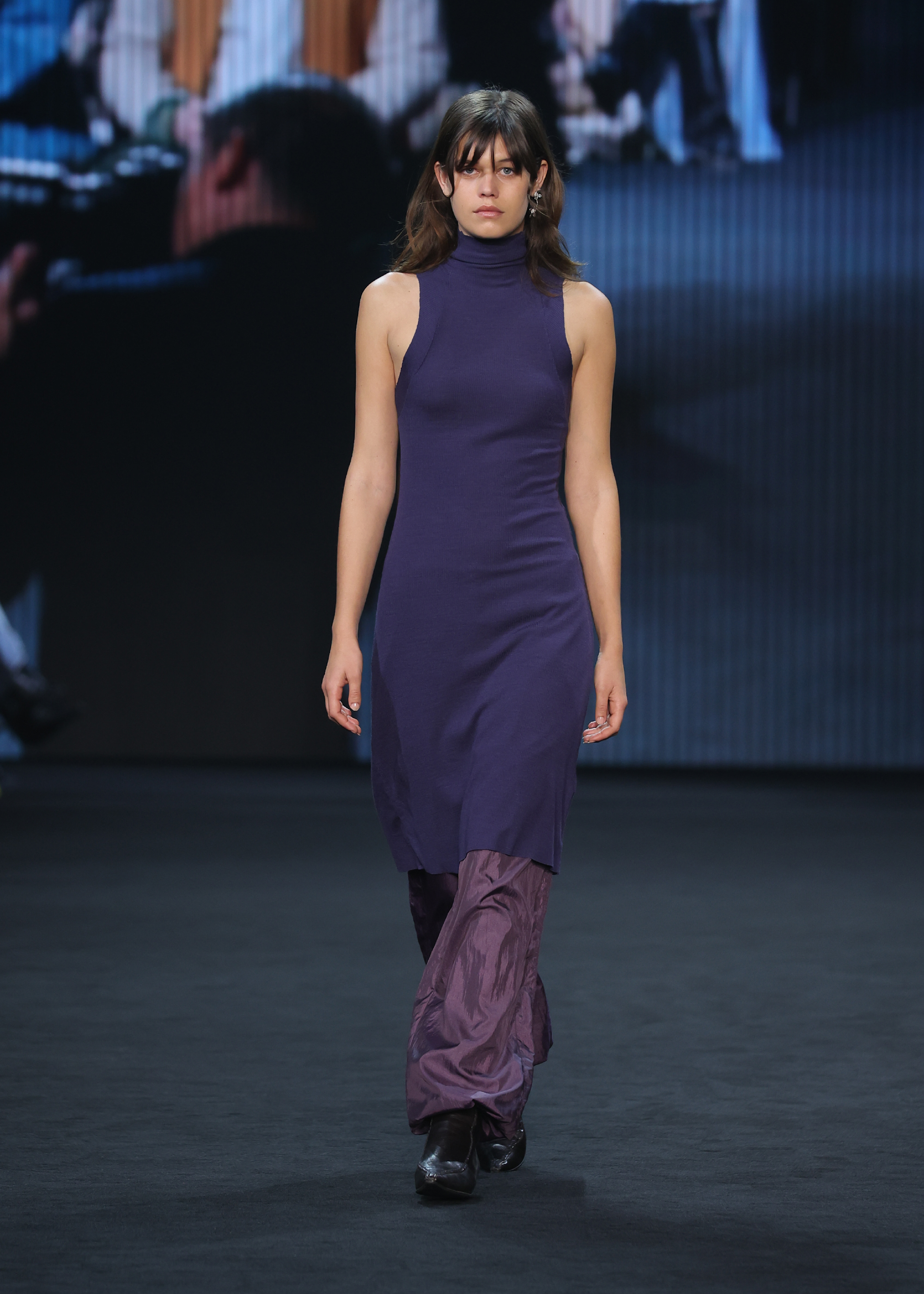 Dissolve Wool Tank Dress ~ Ultraviolet
