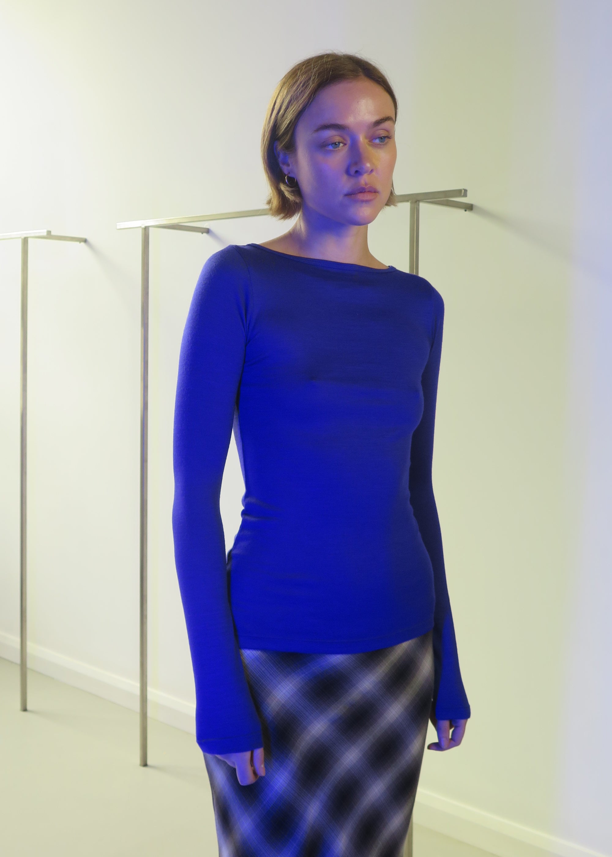 Connection Wool Top ~ Ultramarine
