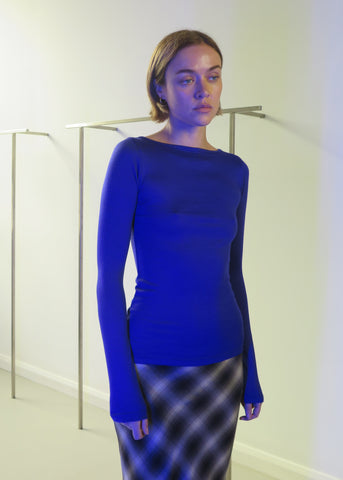 Connection Wool Top ~ Ultramarine