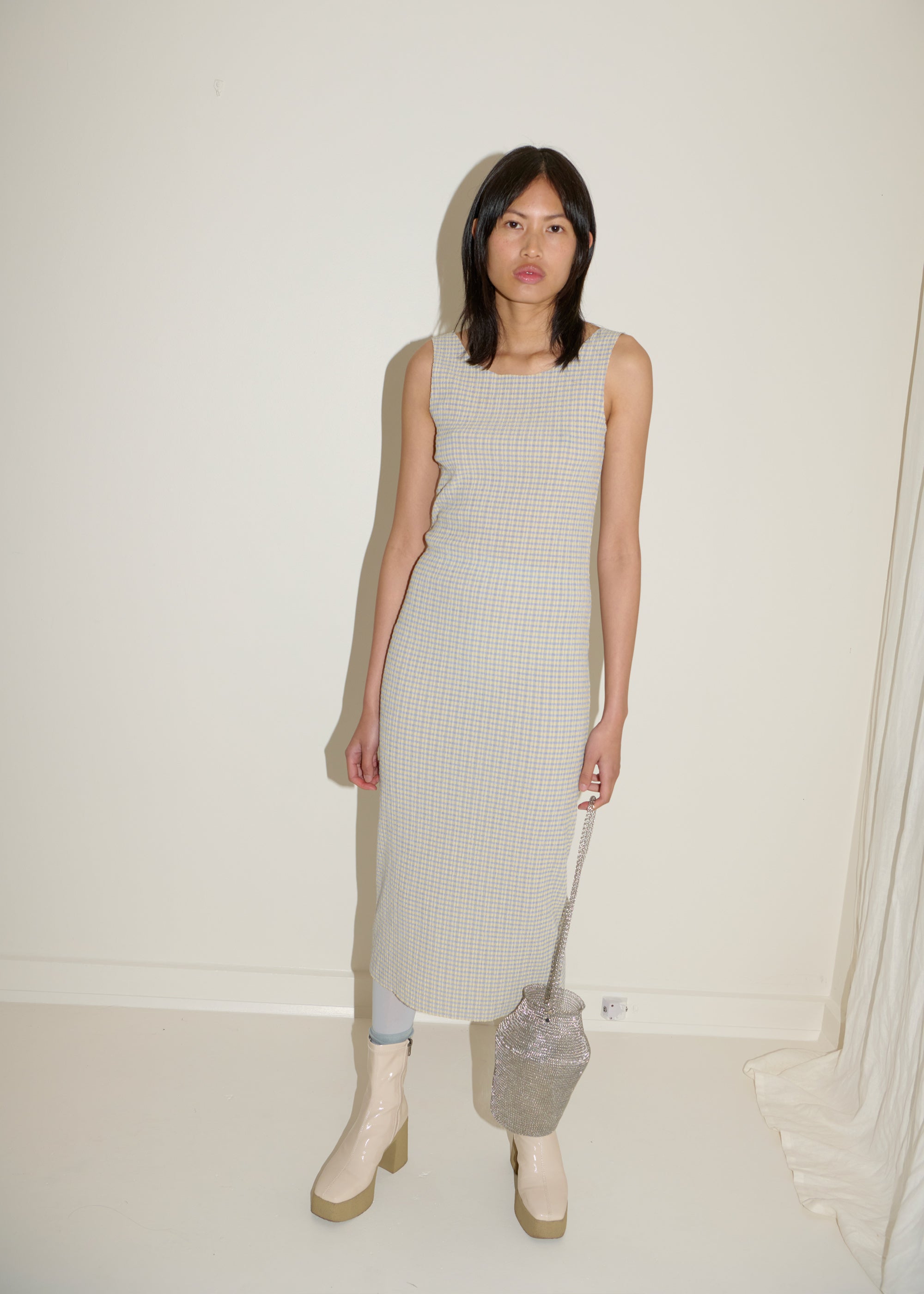 Ritual Tank Dress ~ Lavender / Cream