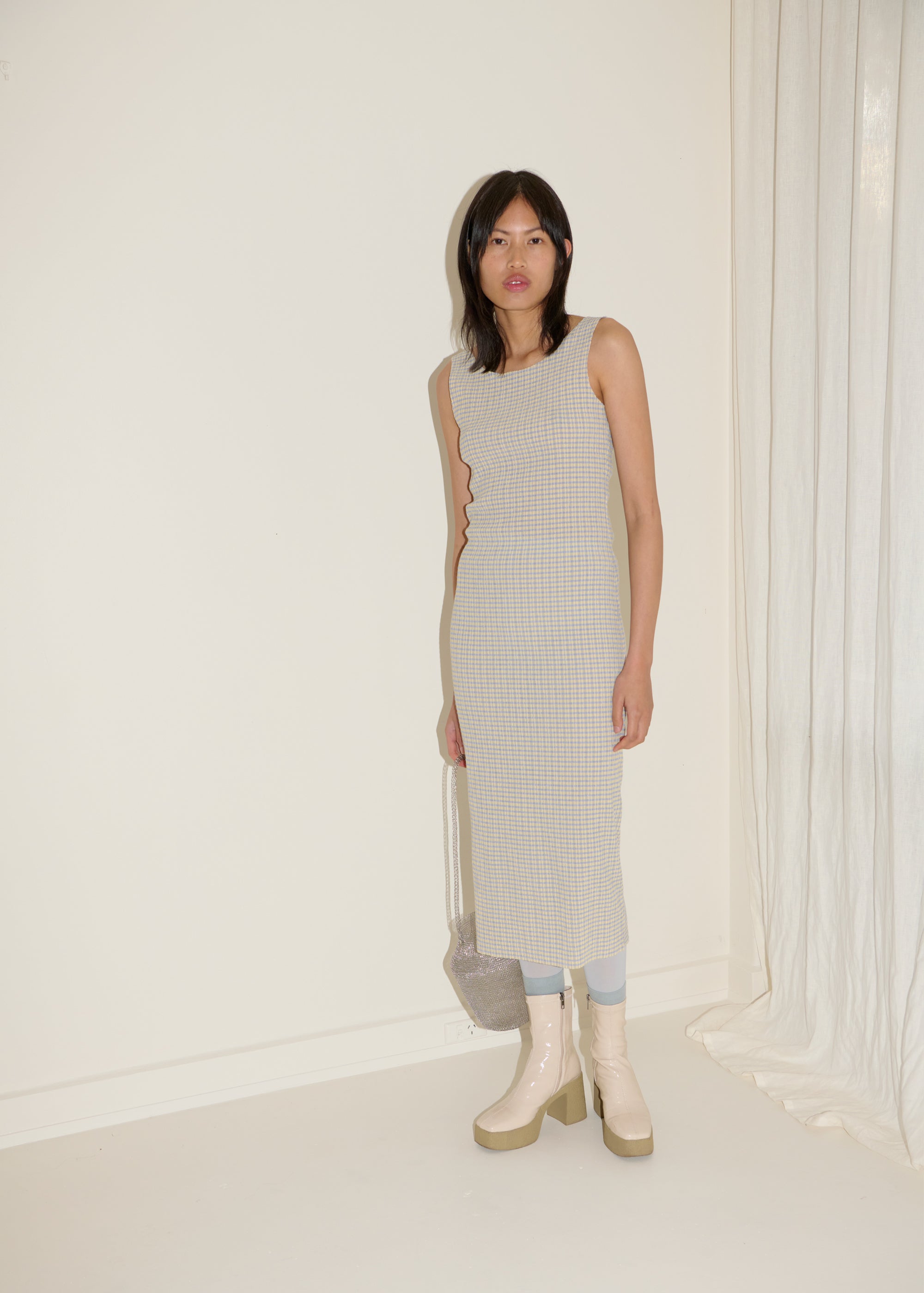 Ritual Tank Dress ~ Lavender / Cream