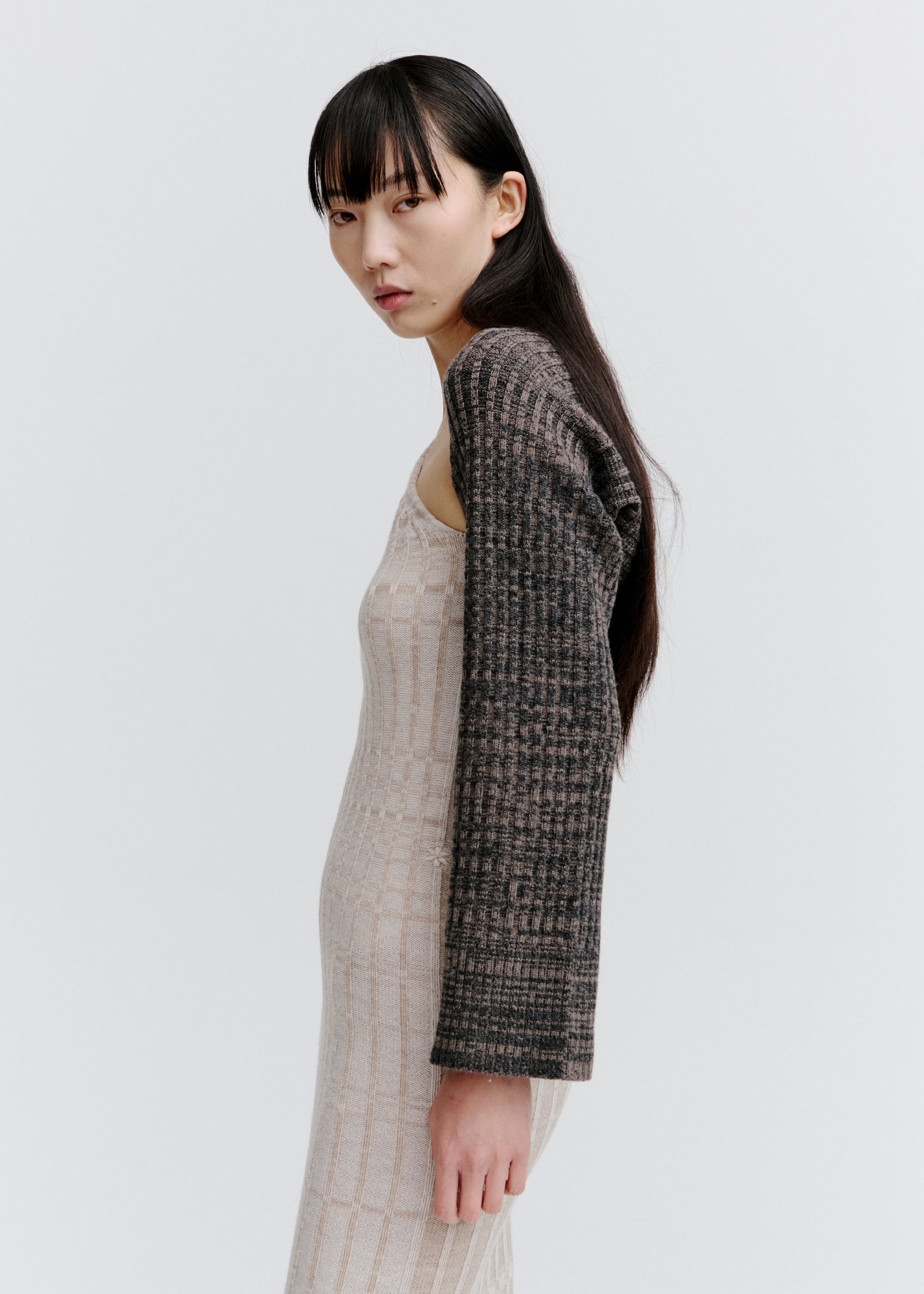 Tension Knitted Shrug ~ Terrain