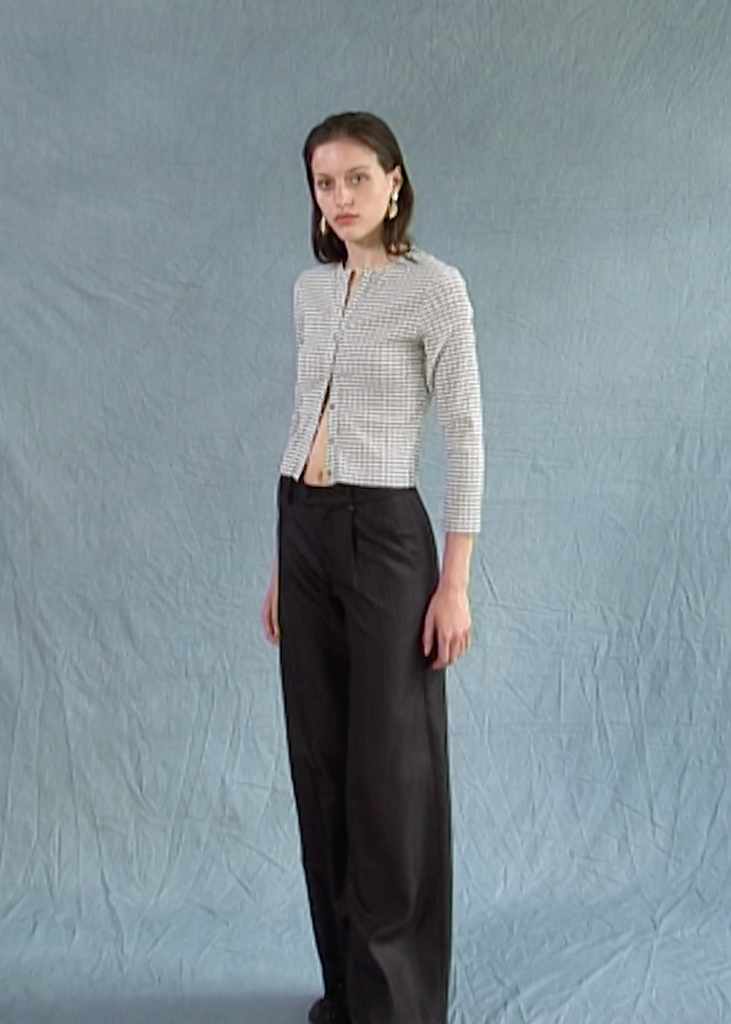 Distil Trouser ~ Black Stripe