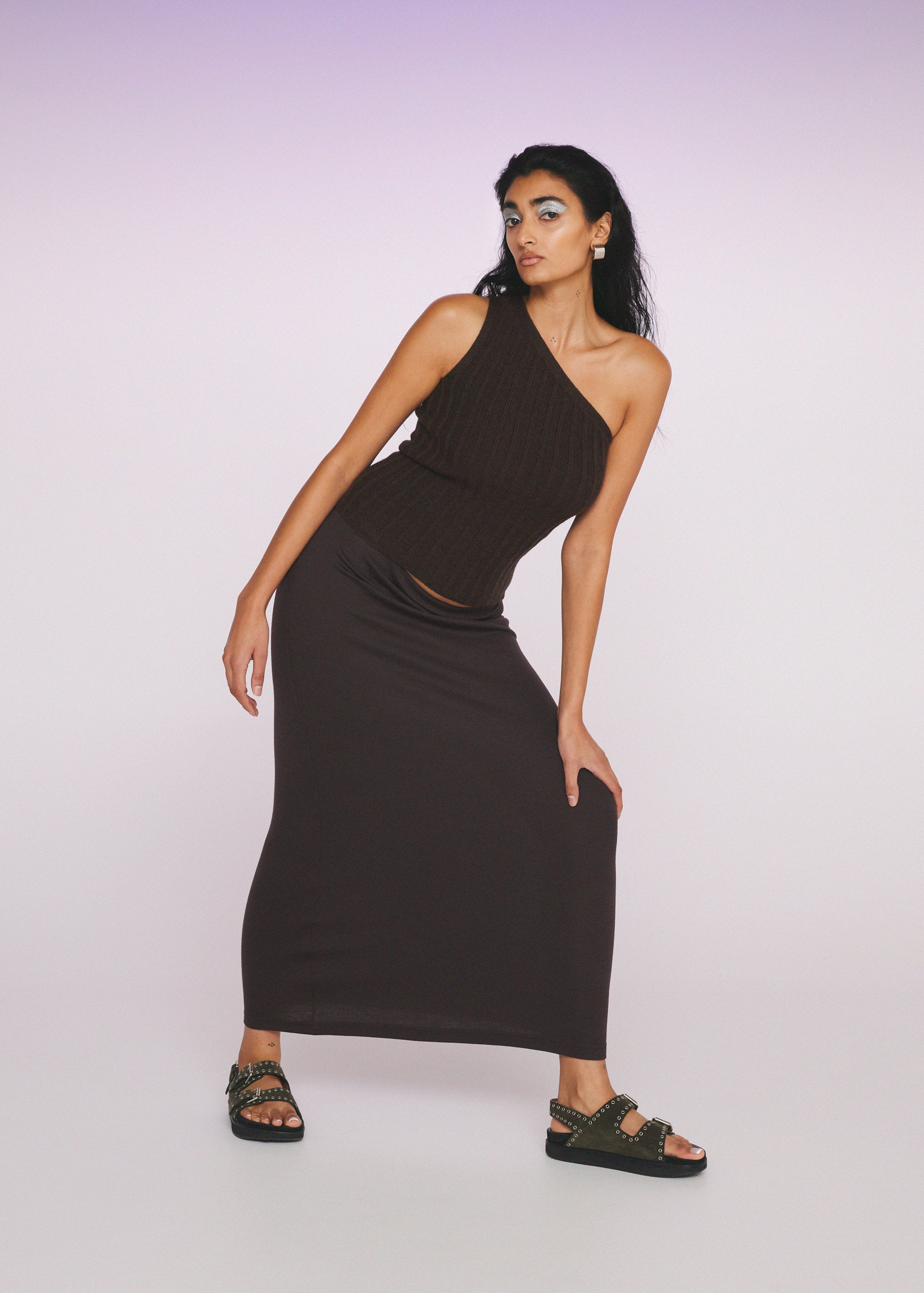 Loop Merino Skirt ~ Earth