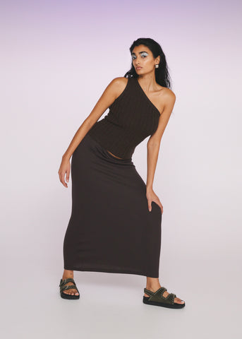 Loop Merino Skirt ~ Earth