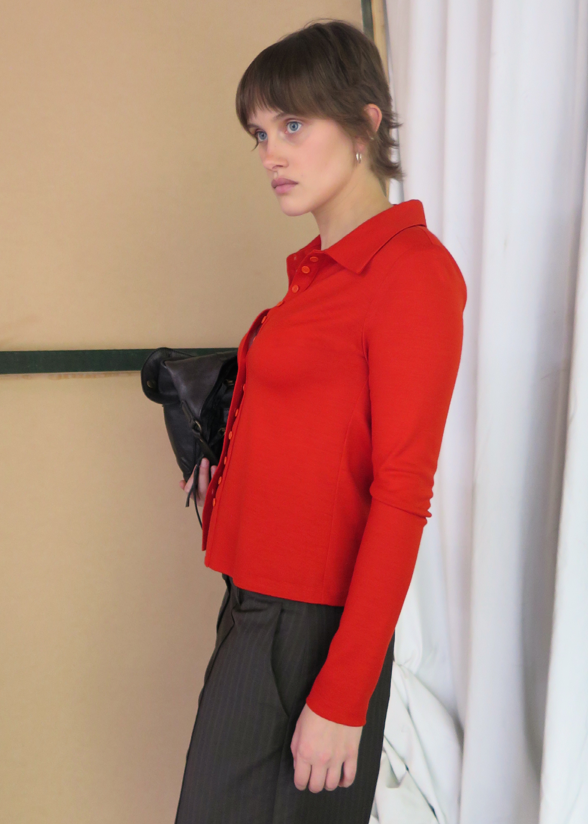 Daily Cardigan ~ Warm Red