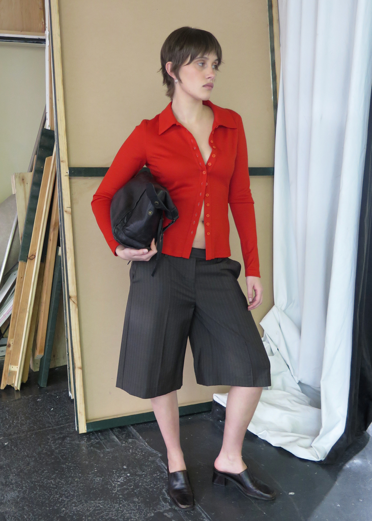 Daily Cardigan ~ Warm Red