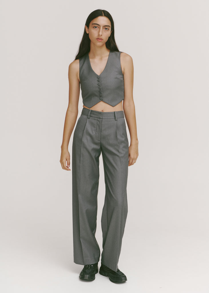 All-Day Trousers ~ Grey Pinstripe