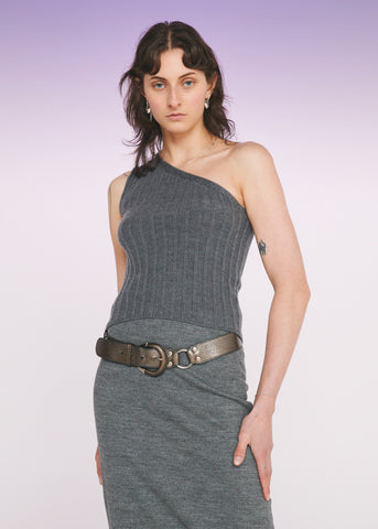 Eclipse Knitted Vest ~ Graphite