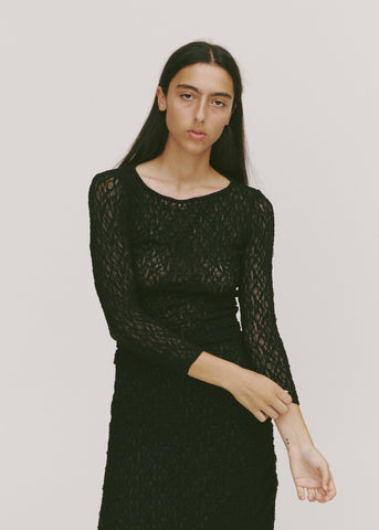 Impression Lace Top ~ Black