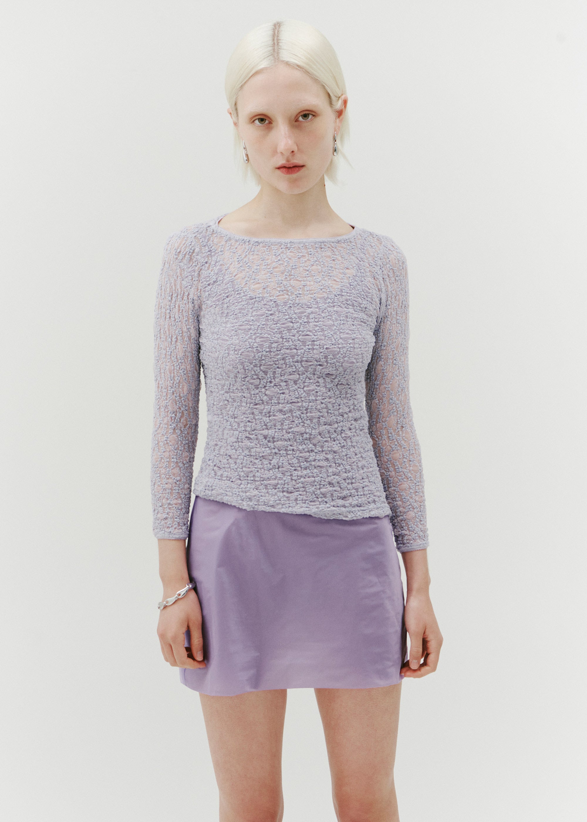 Illuminate Lace Top ~ Purple Tint