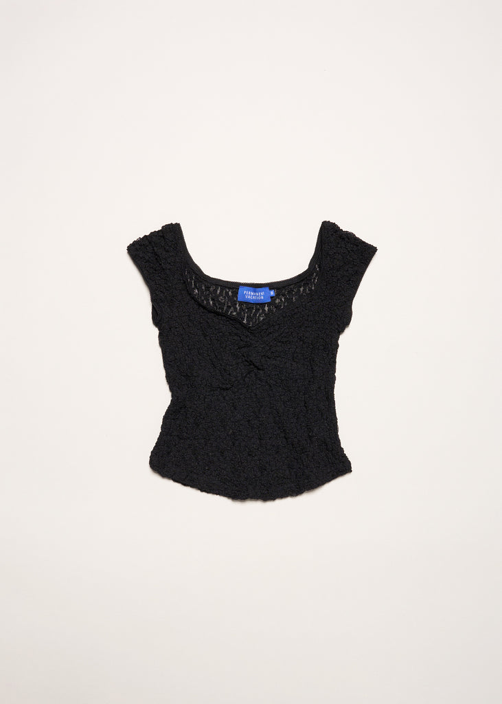 Impression Lace Tee ~ Black