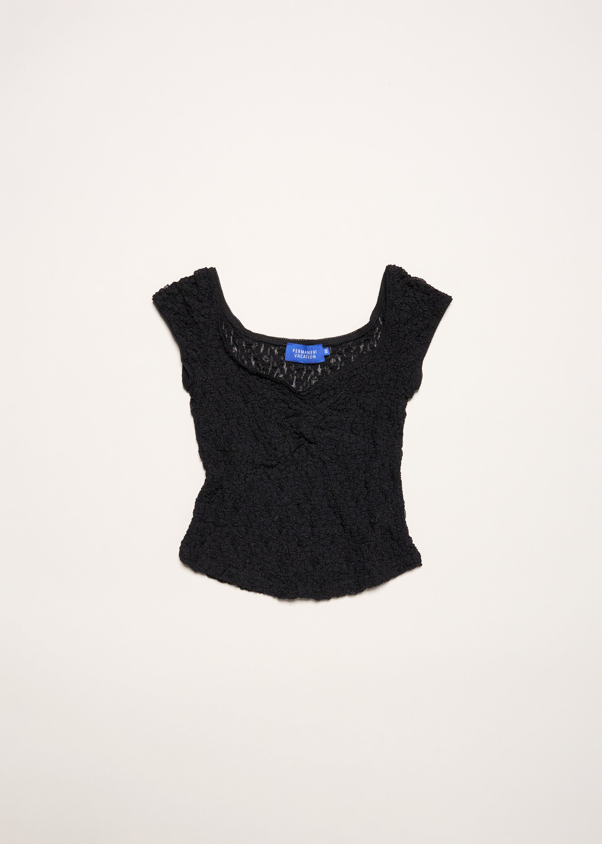 Impression Lace Tee ~ Black