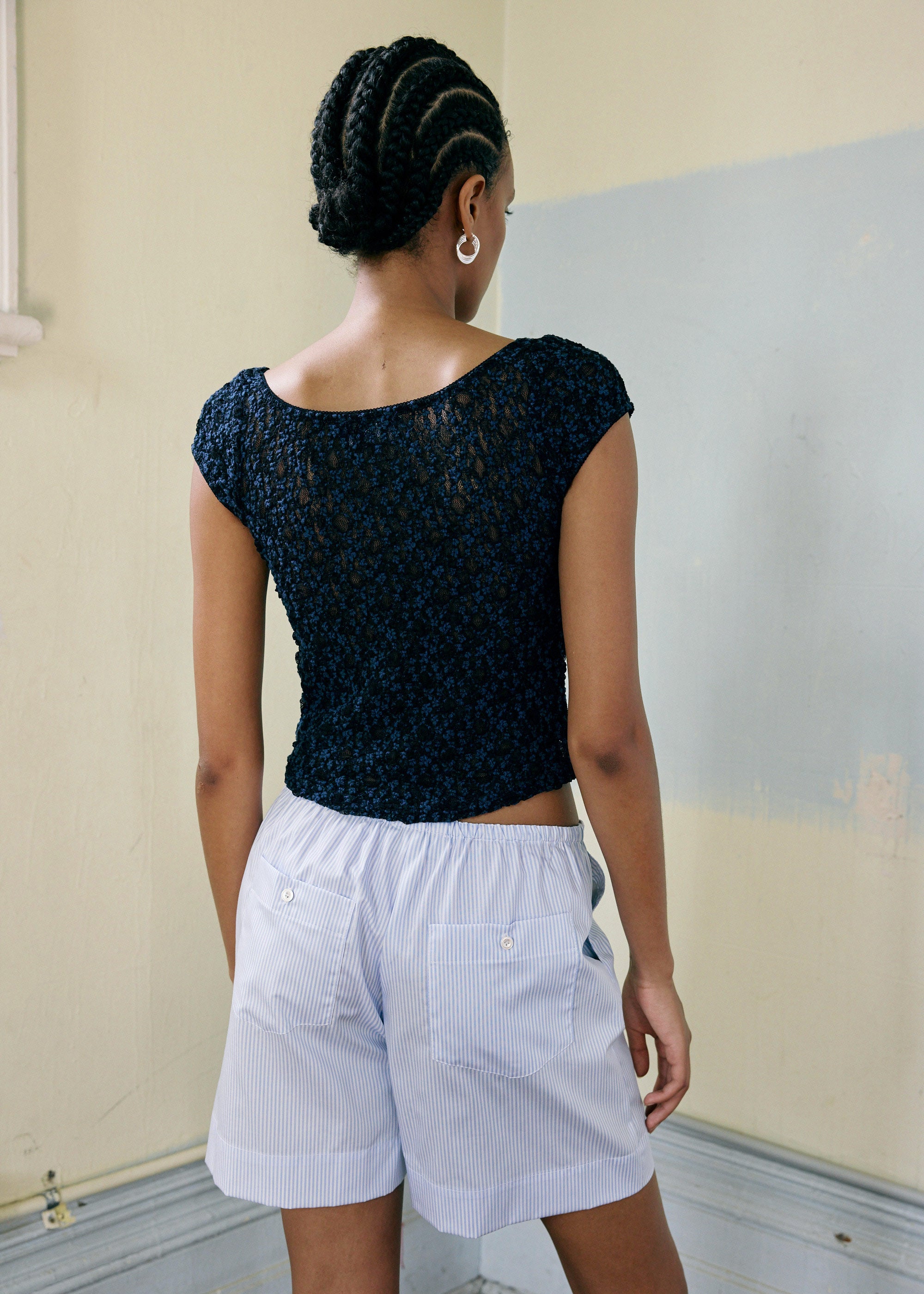Illuminate Lace Tee ~ Ink