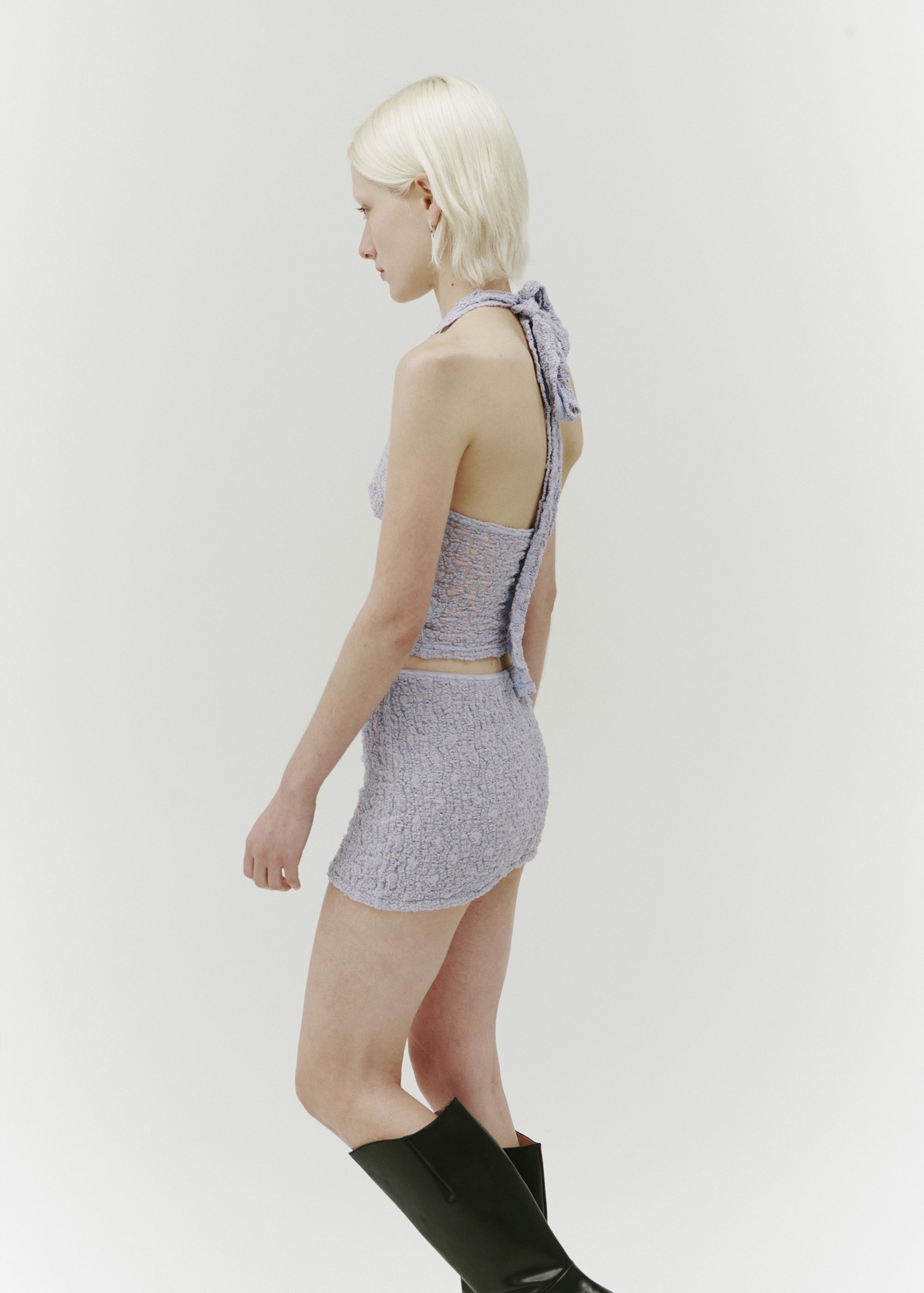 Illuminate Lace Miniskirt ~ Purple Tint