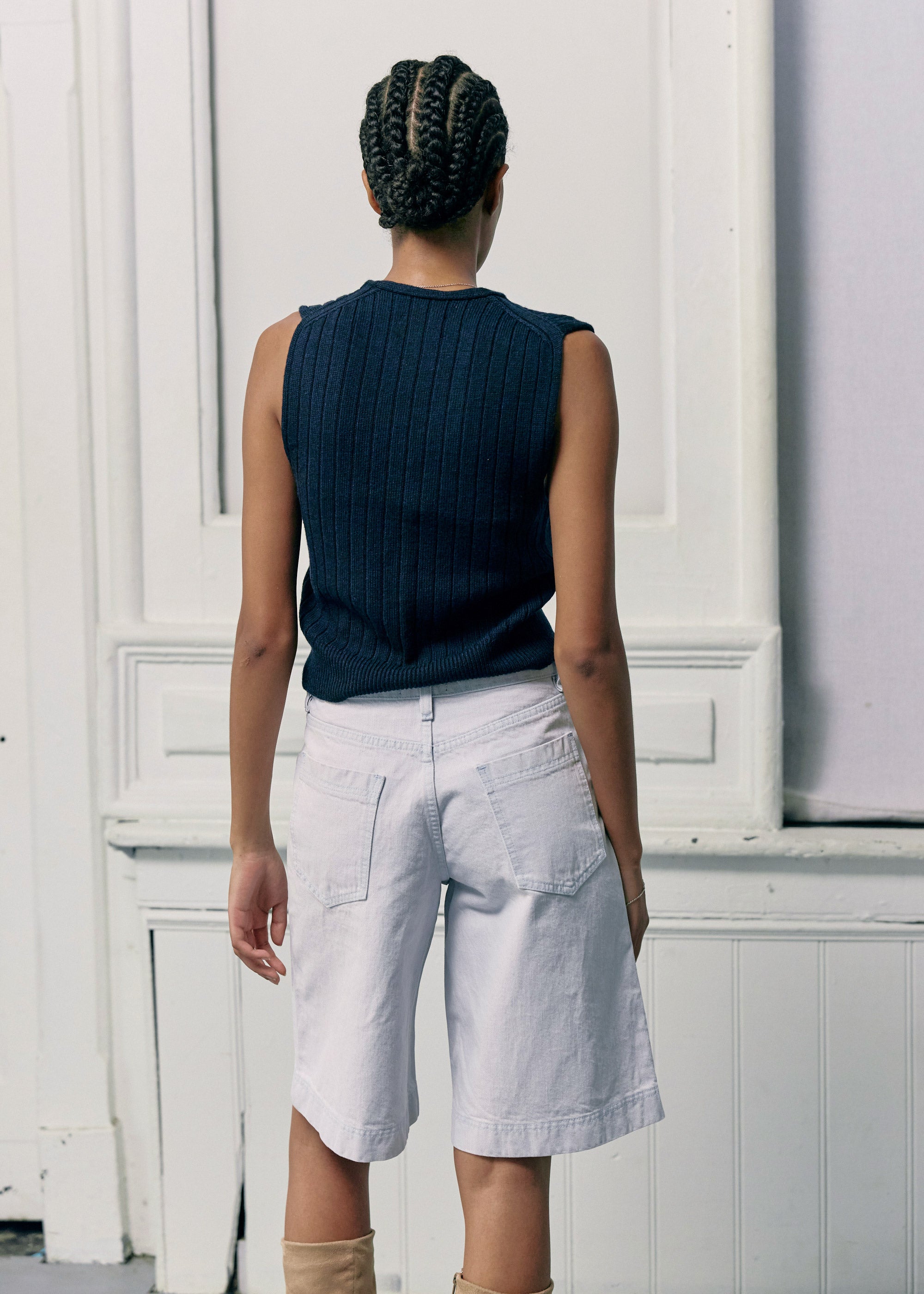 Repose Denim Shorts ~ Purple Tint