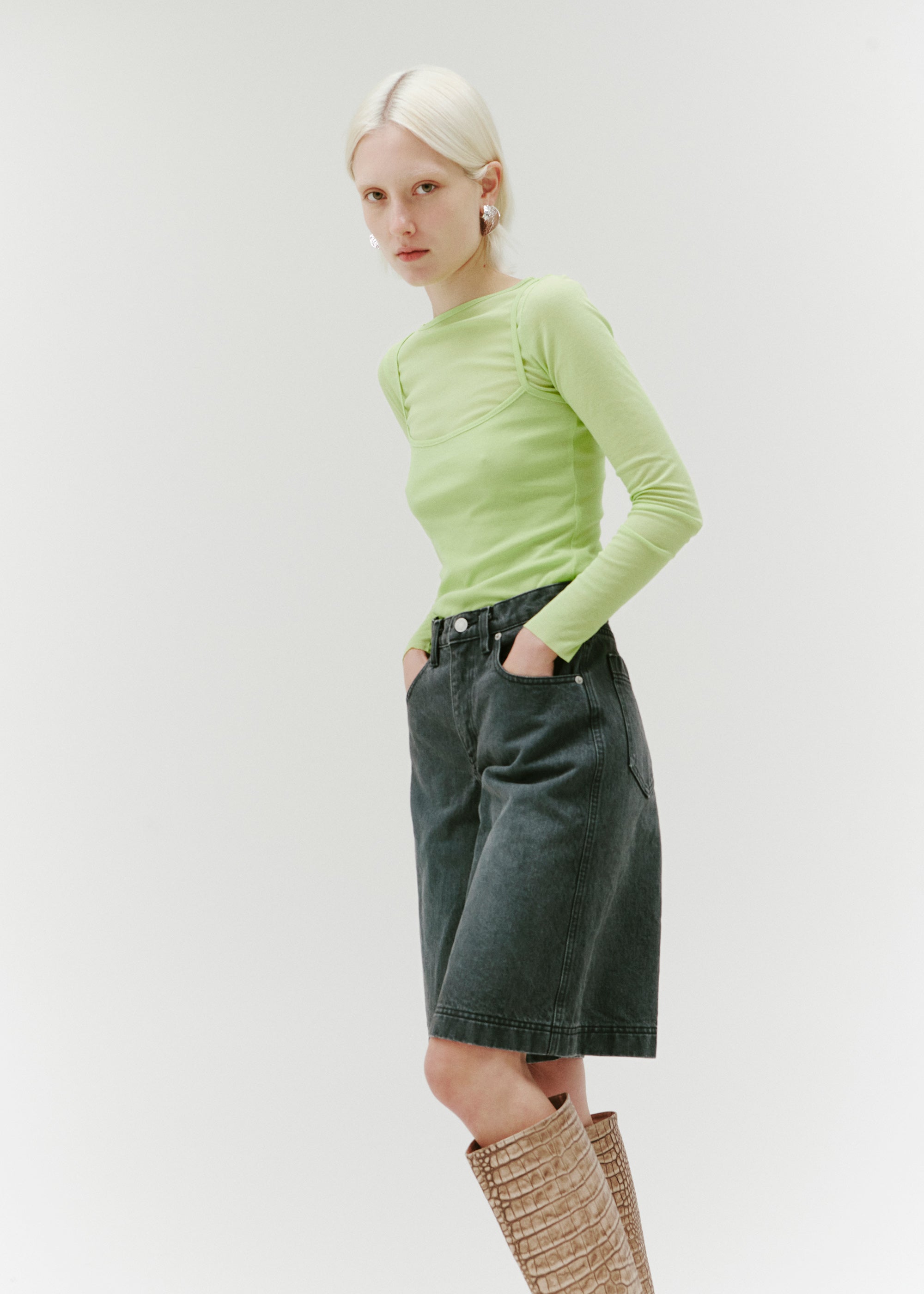 Repose Shorts ~ Slate