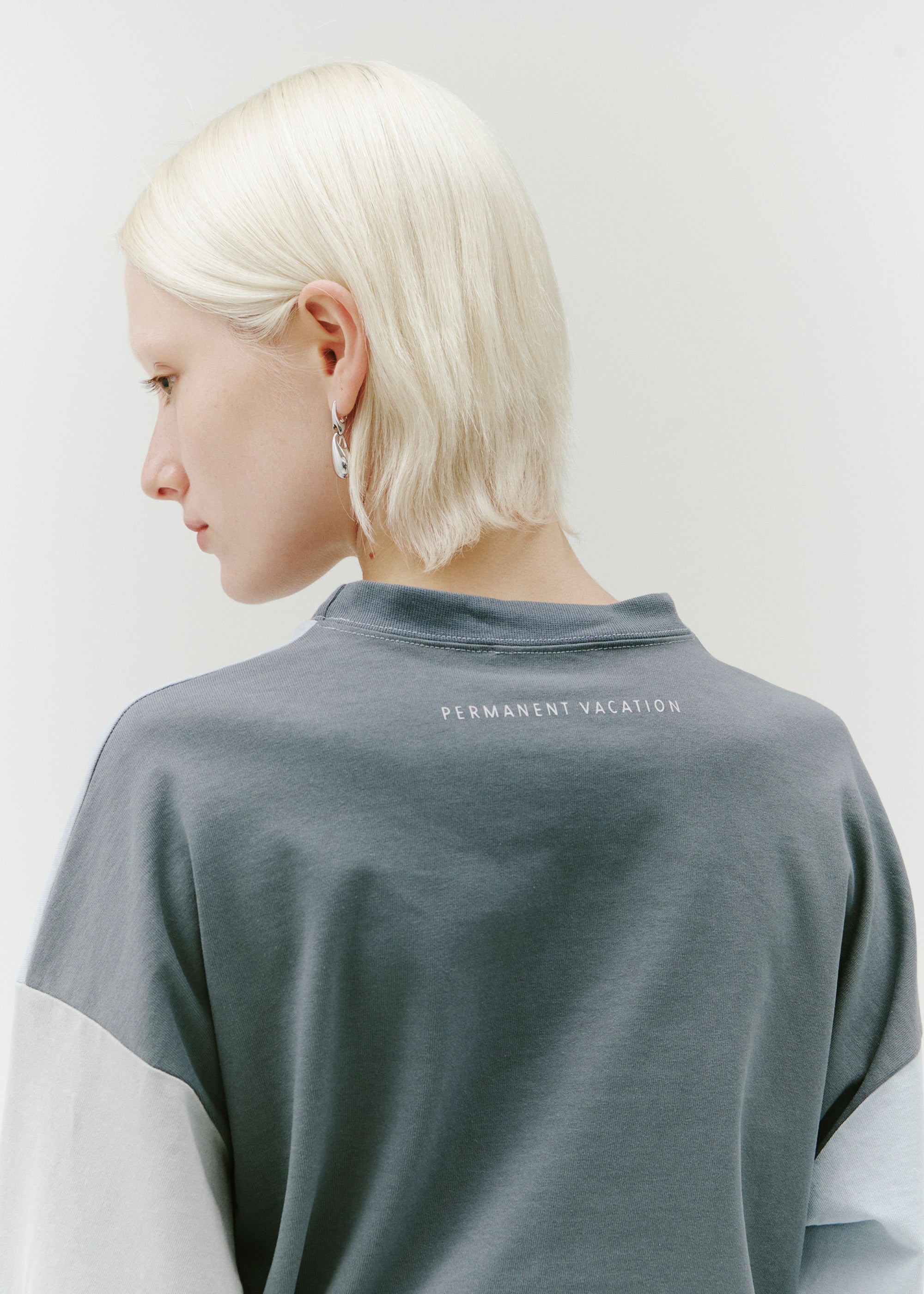 Parallel Top ~ Washed Blue Multi