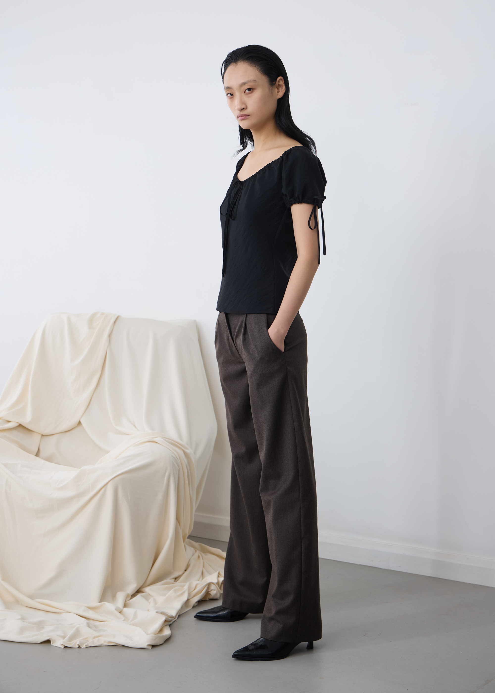 Sense Trouser ~ Brown Melange