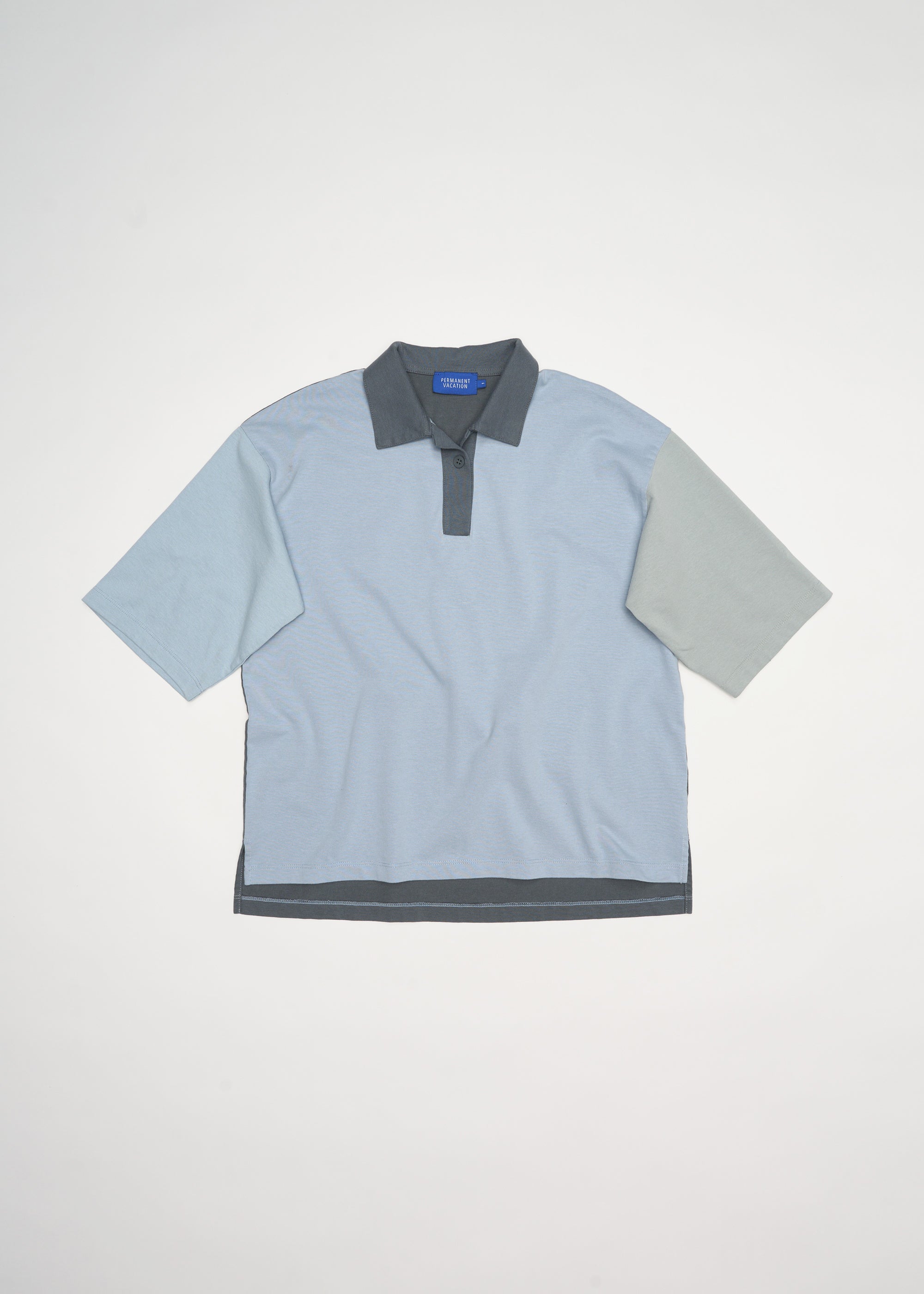 Parallel Tee ~ Washed Blue Multi