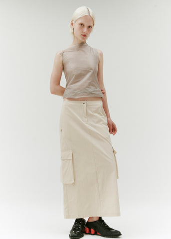 Identity Cargo Skirt ~ Ecru