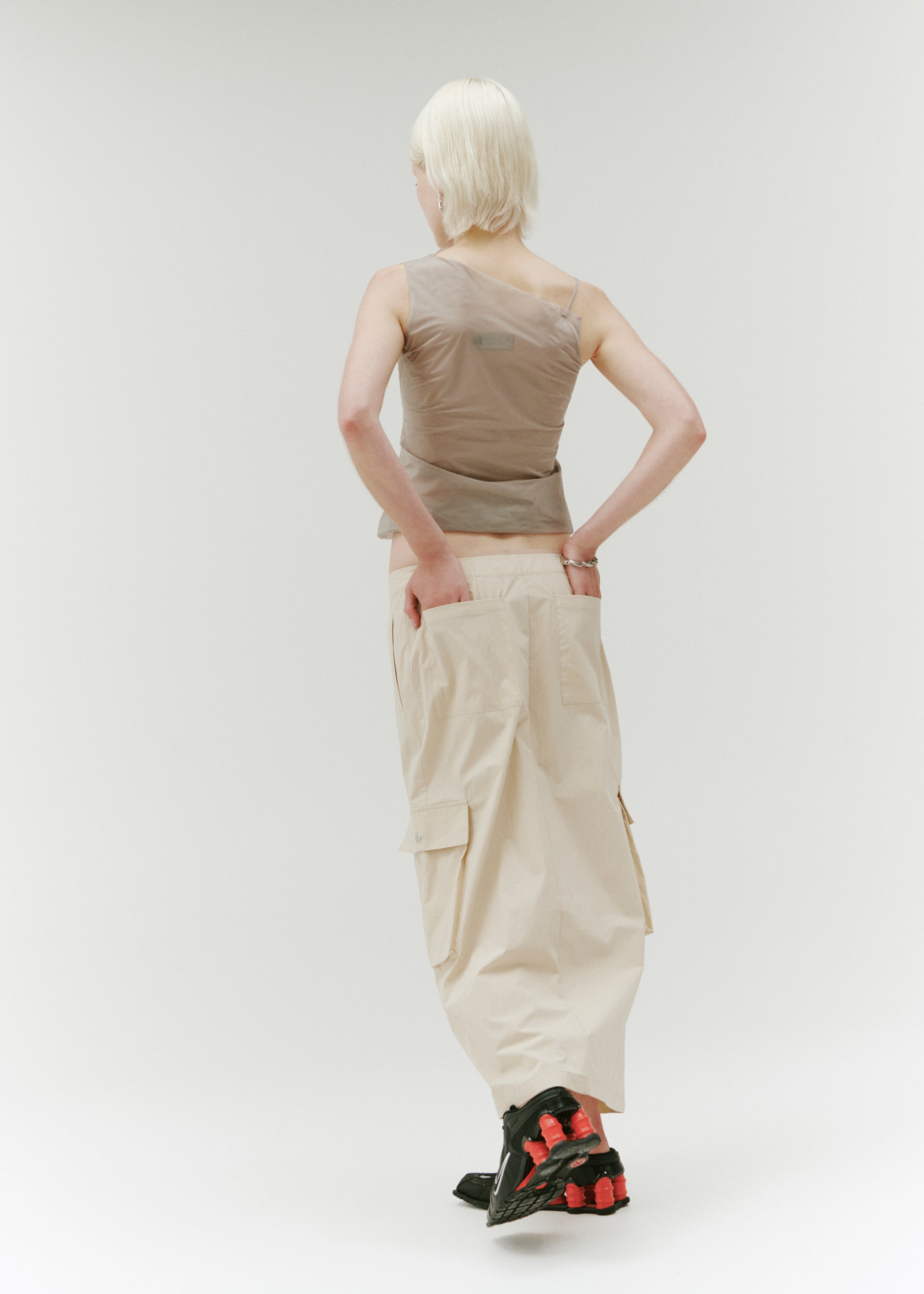 Identity Cargo Skirt ~ Ecru