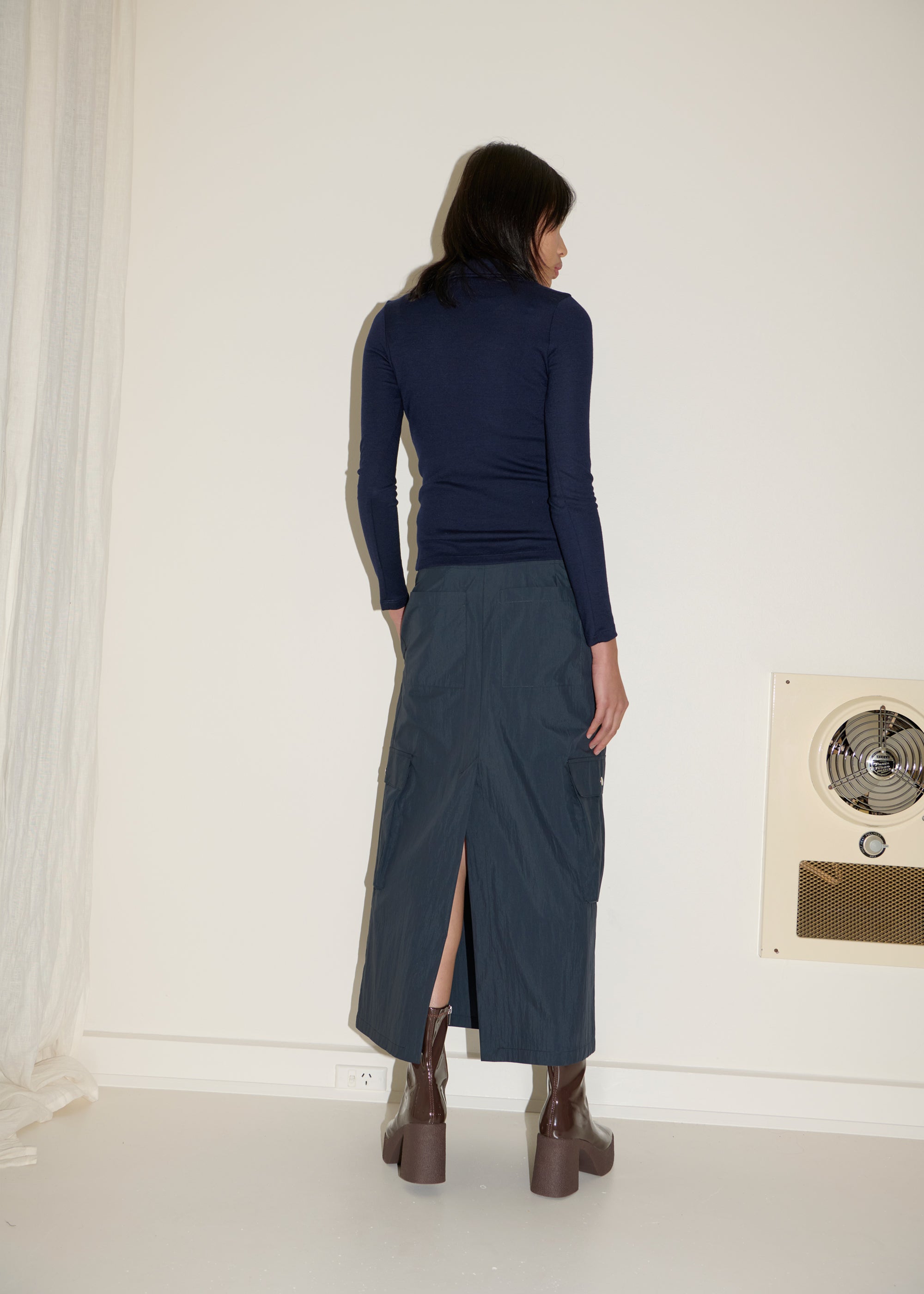 Identity Cargo Skirt ~ Ink