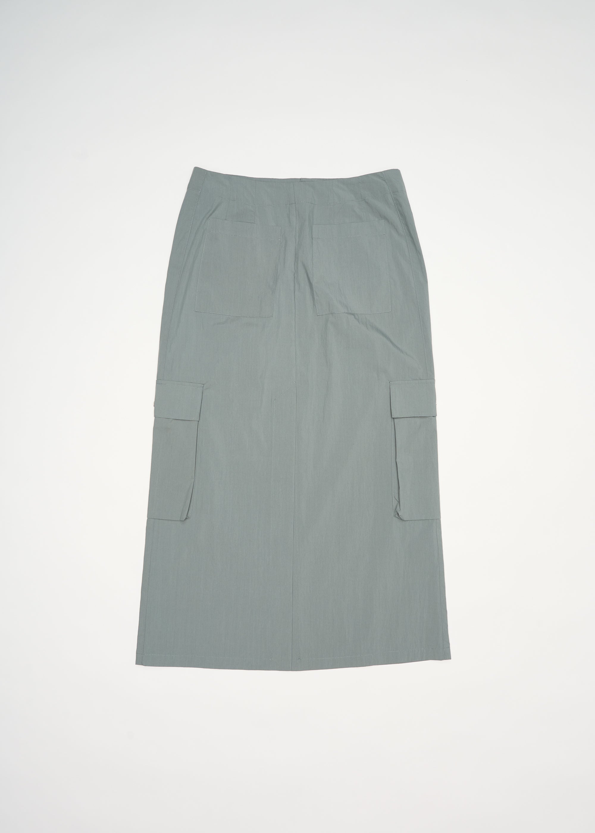 Identity Cargo Skirt ~ Washed Teal