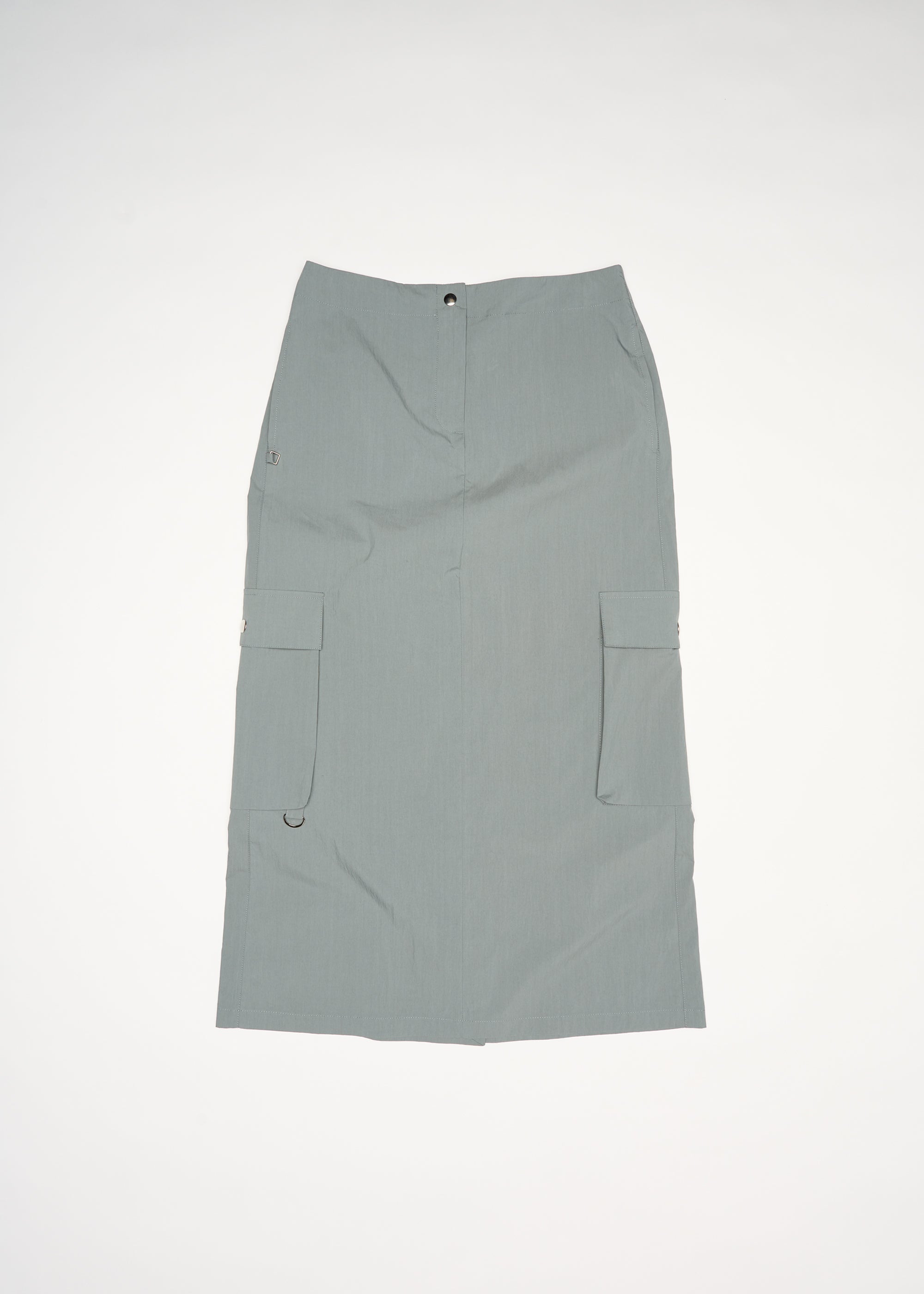 Identity Cargo Skirt ~ Washed Teal
