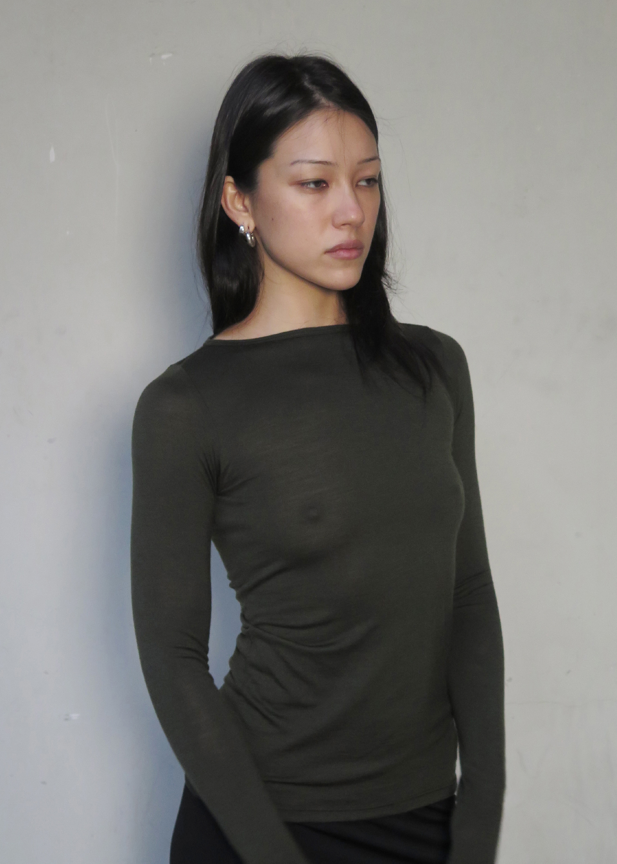 Connection Wool Top ~ Moss