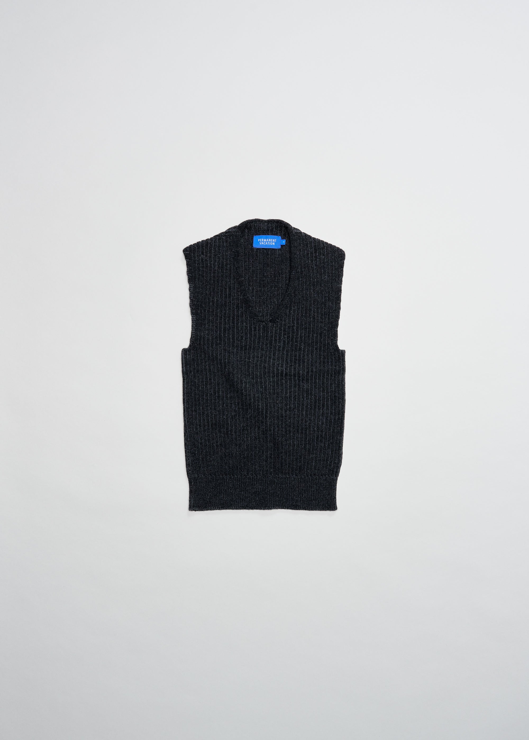 Hybrid Knitted Vest ~ Black/Pavement