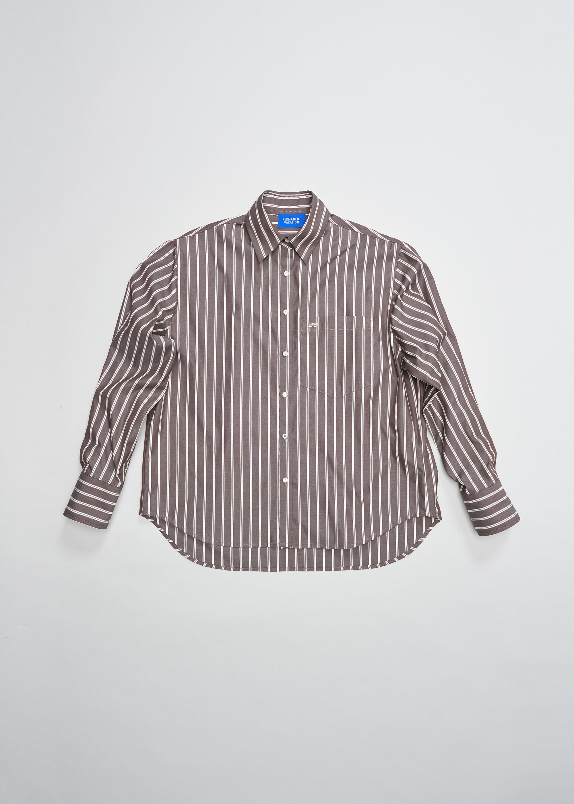 Examine Shirt ~ Umber Stripe