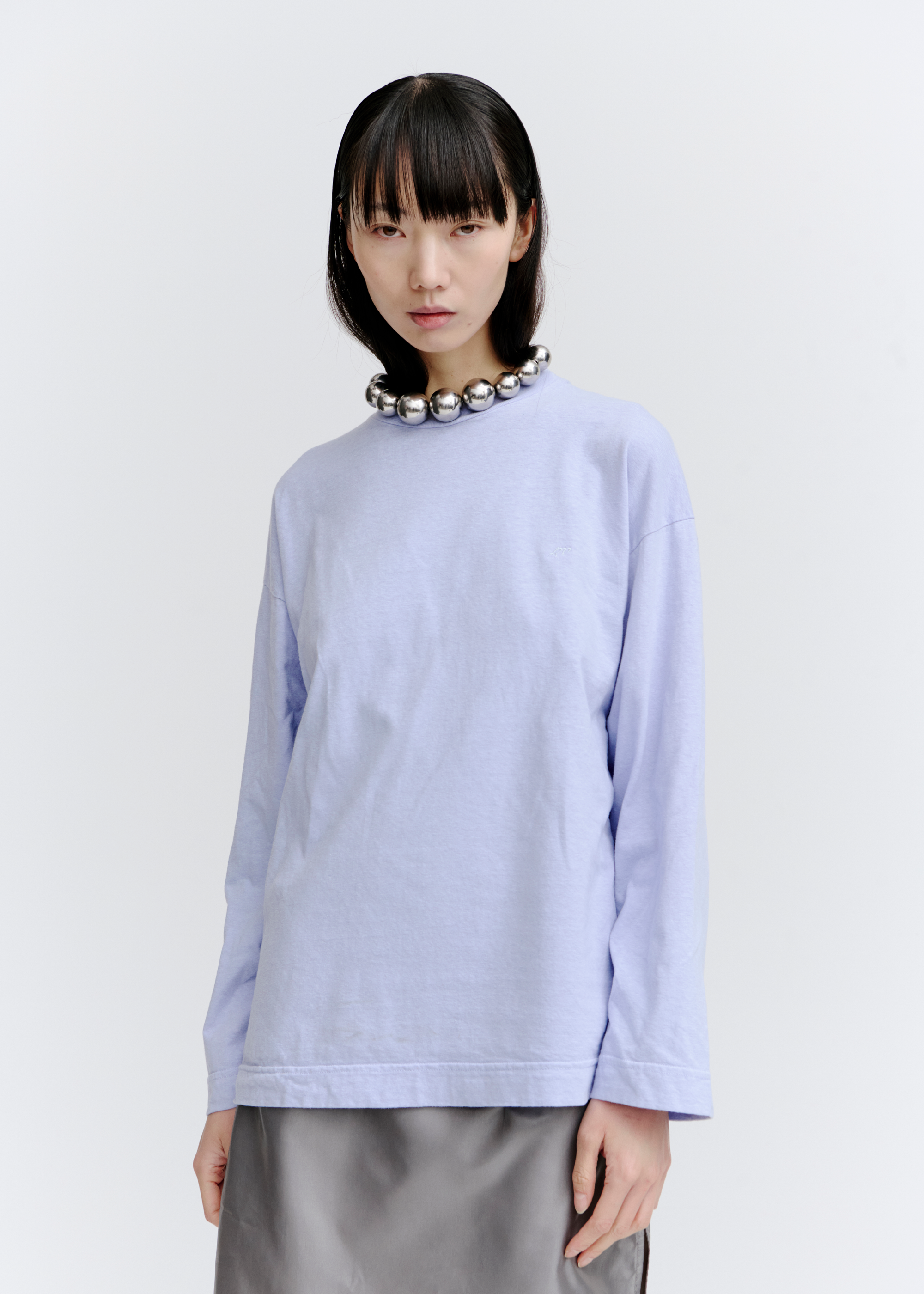 PV Flower Long Sleeve Tee ~ Glacier