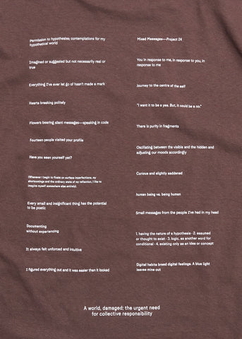 Mixed Messages Long Sleeve Tee ~ Umber
