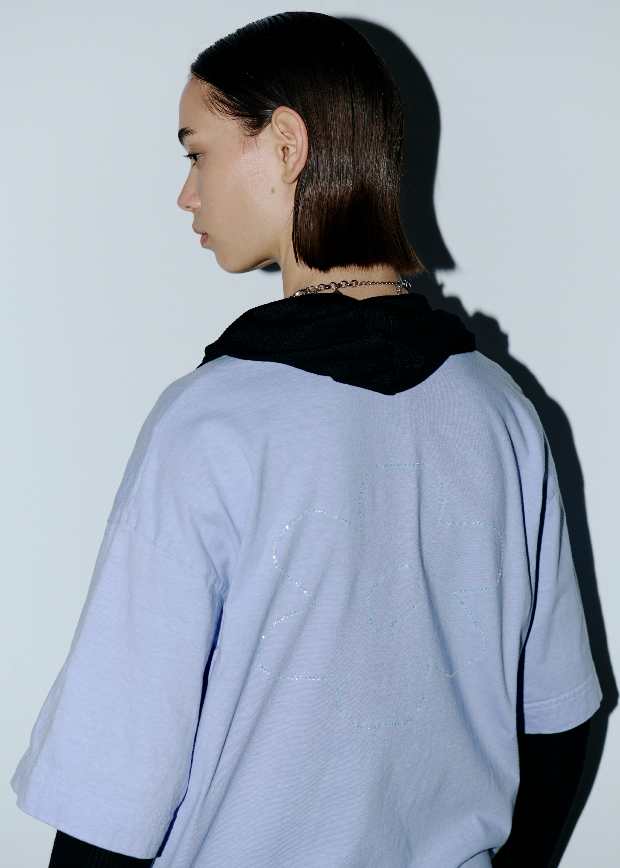 PV Flower Tee ~ Glacier
