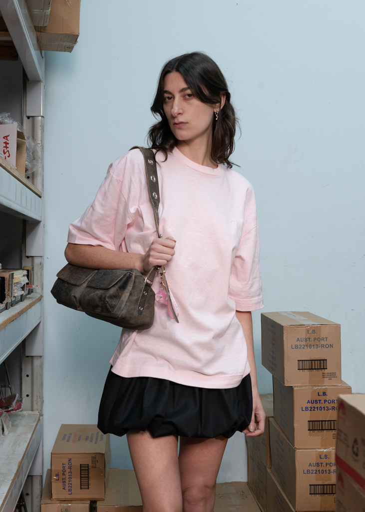 Mixed Messages Tee ~ Pink Tint