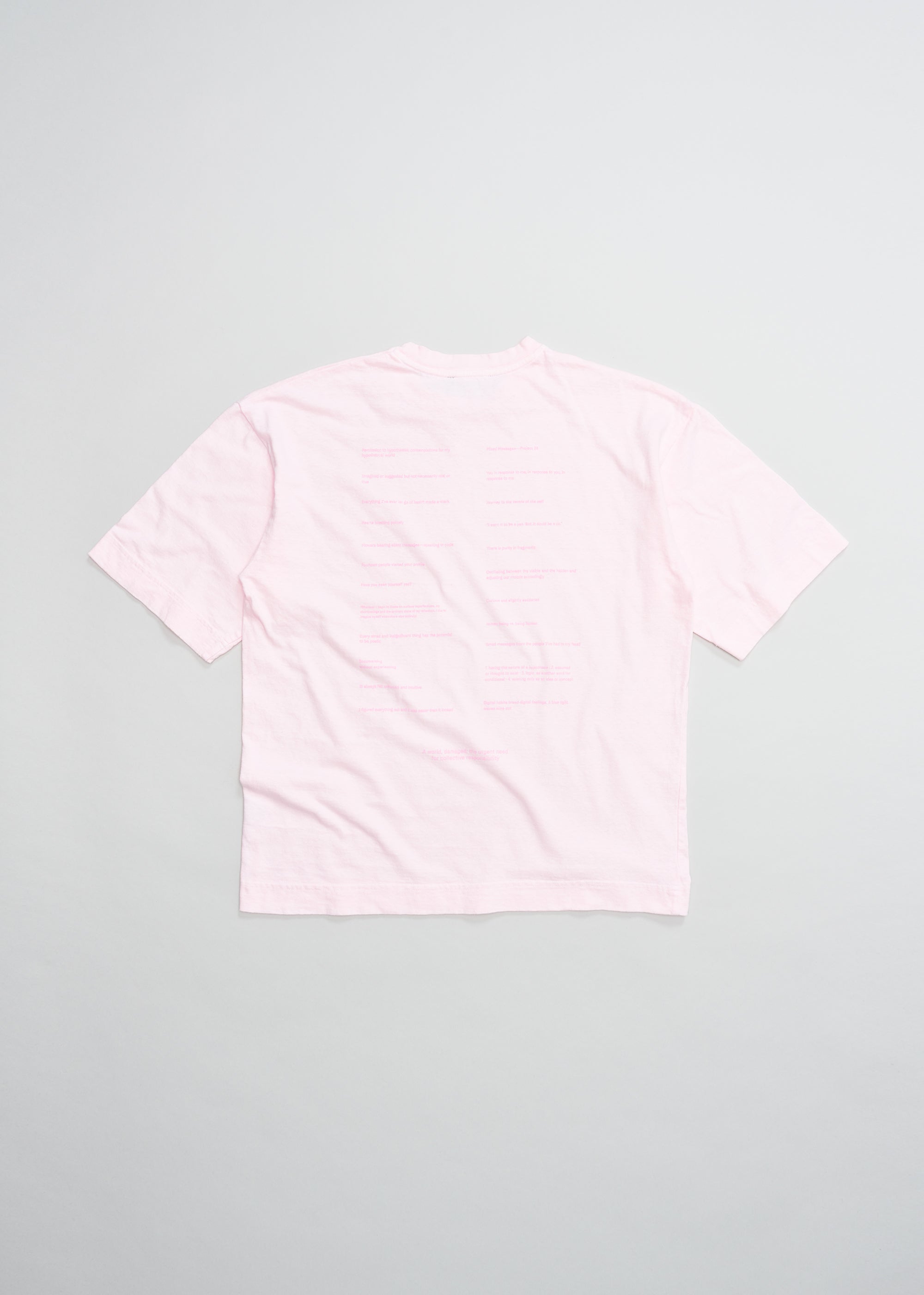 Mixed Messages Tee ~ Pink Tint