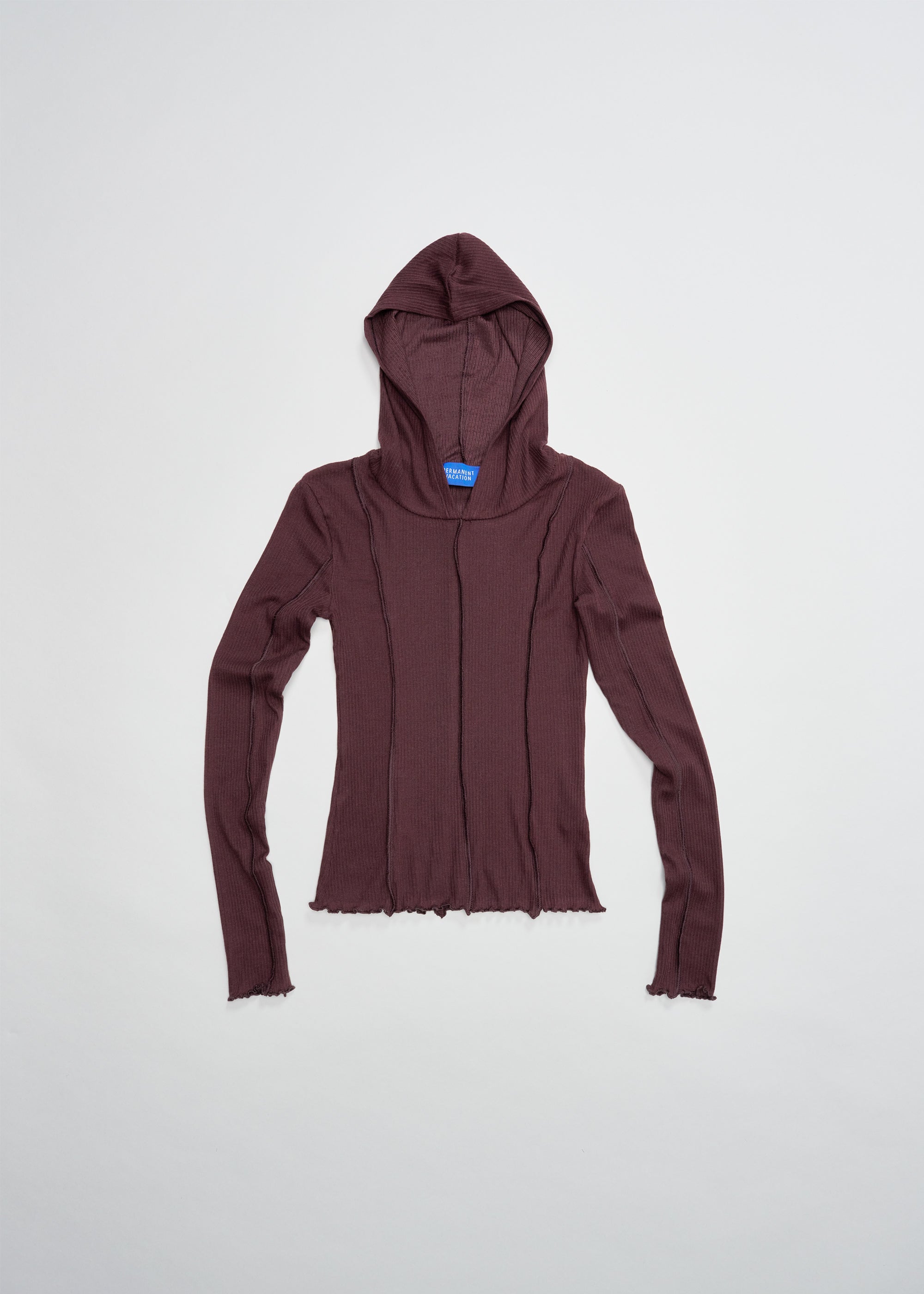 Segment Hooded Top ~ Garnet