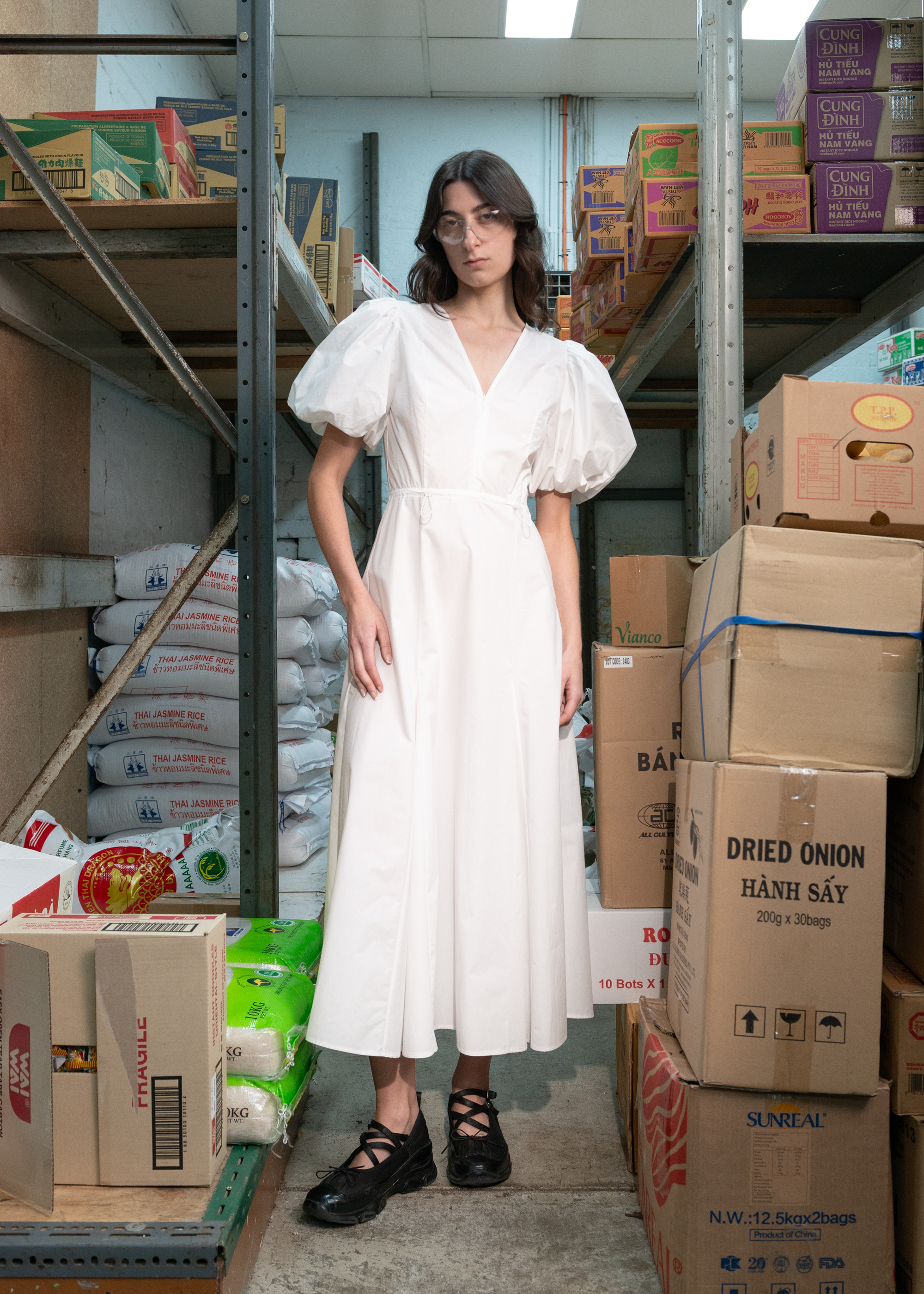 Latent Dress ~ Chalk