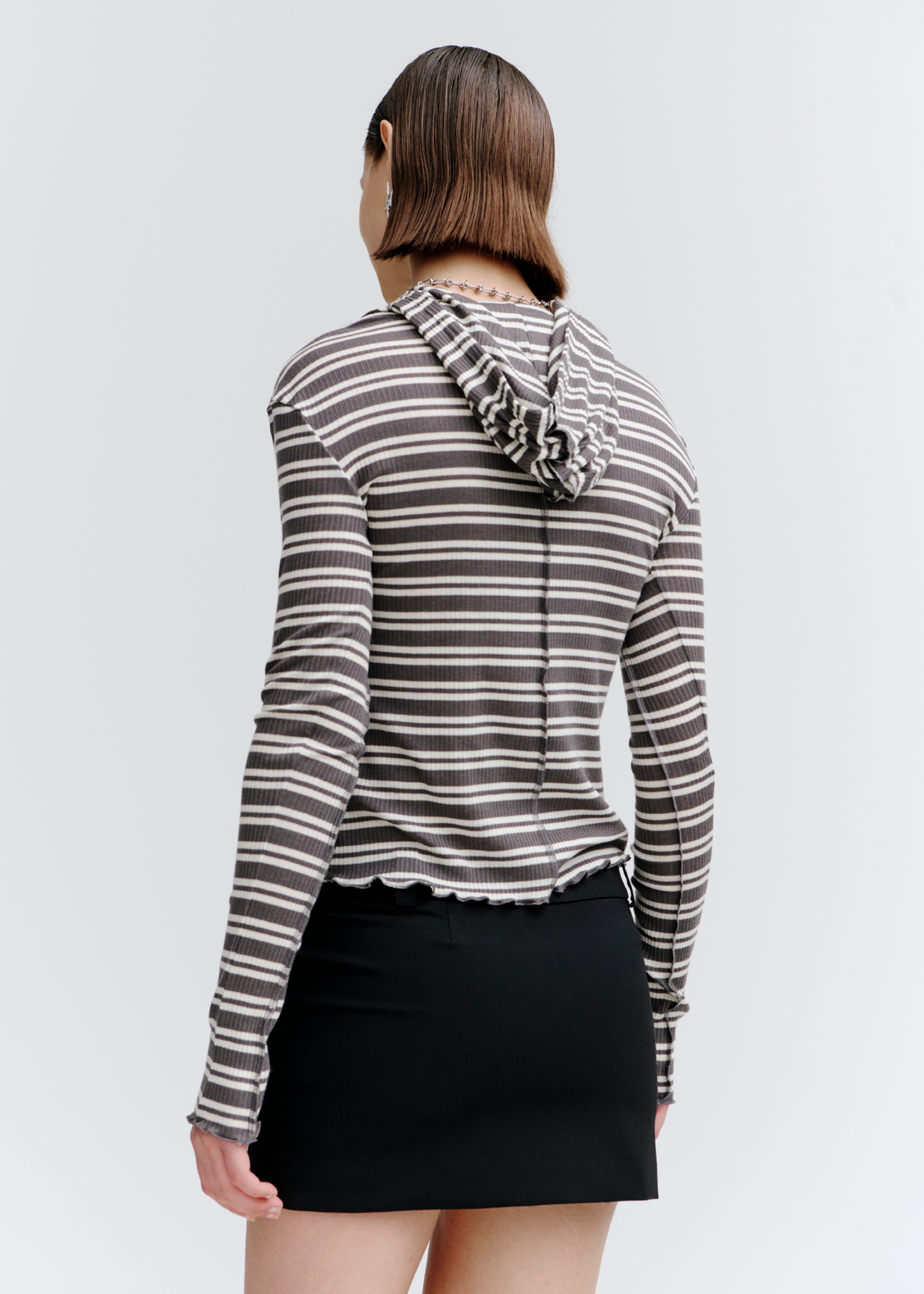 Segment Hooded Top ~ Stripe