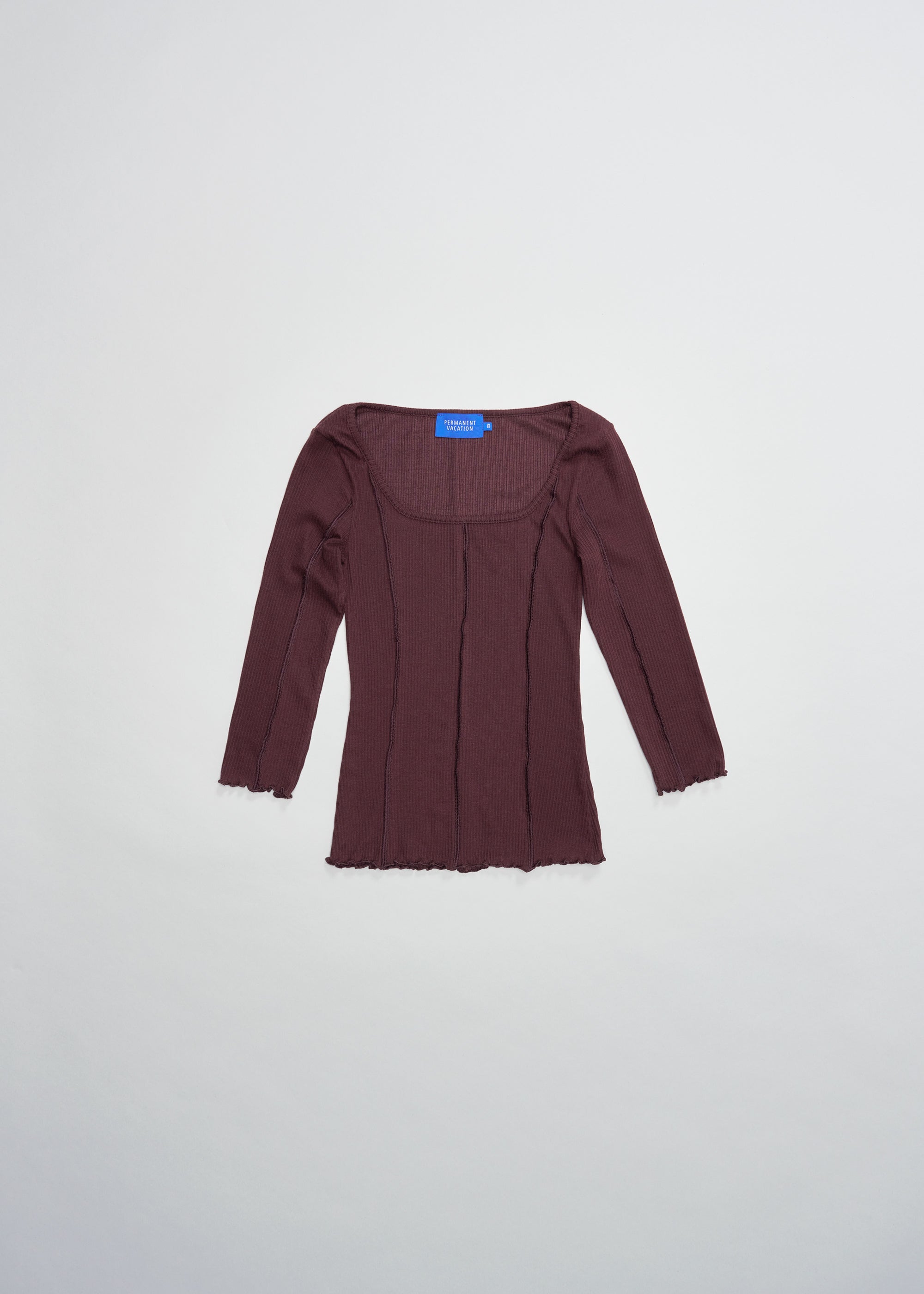 Segment Scoop Top ~ Garnet