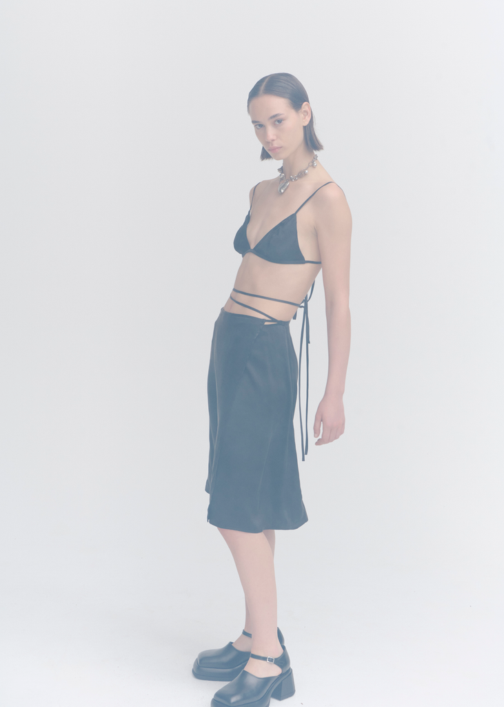 Axis Wrap Skirt ~ Black