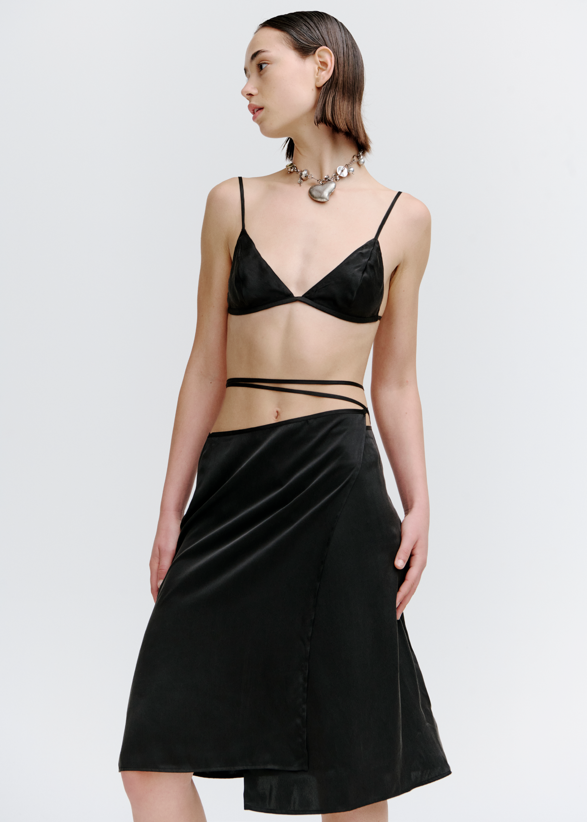 Axis Wrap Skirt ~ Black