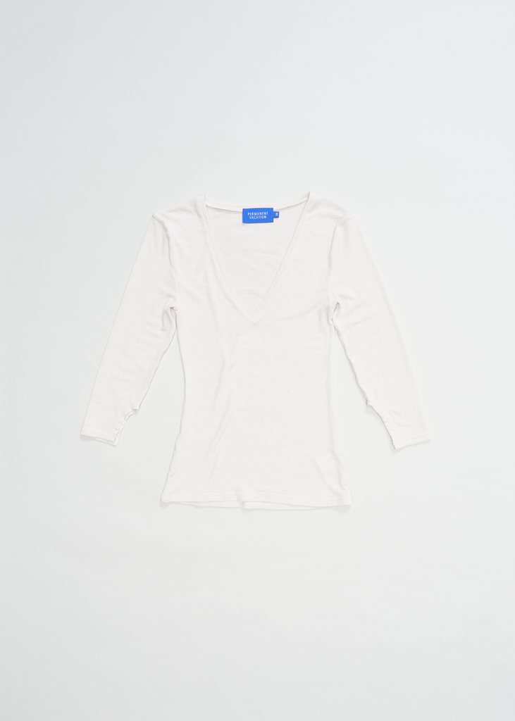 Assume V-Neck ~ Parchment