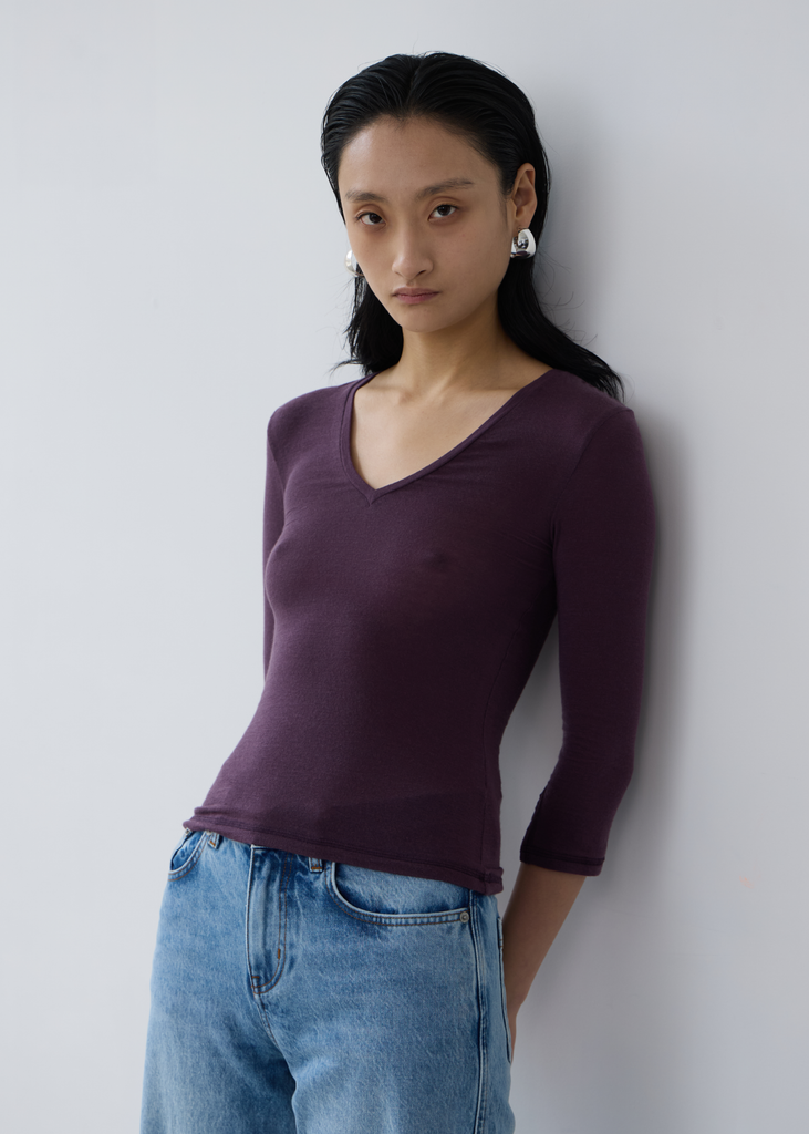 Assume V-Neck ~ Purple
