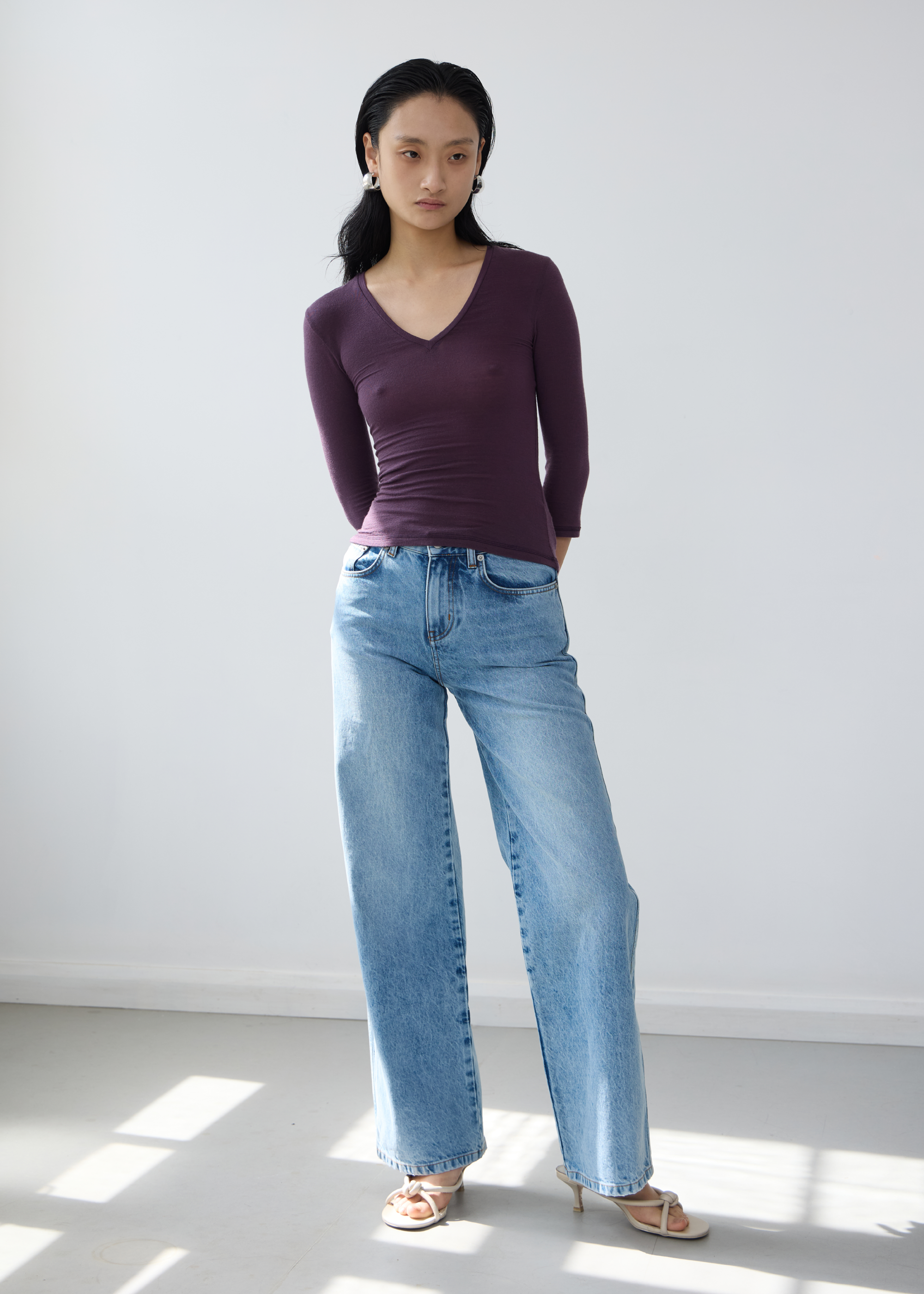 Assume V-Neck ~ Purple