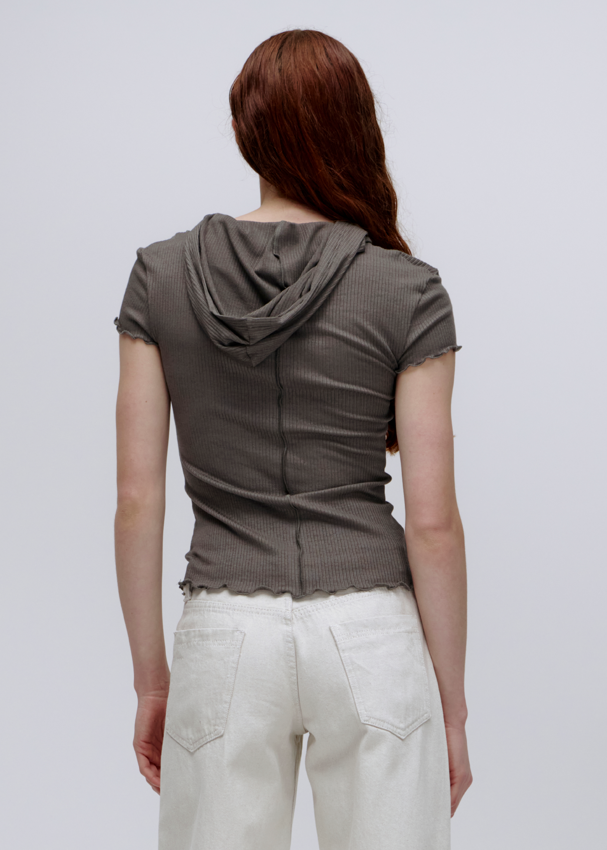 Segment Hooded Tee ~ Pumice