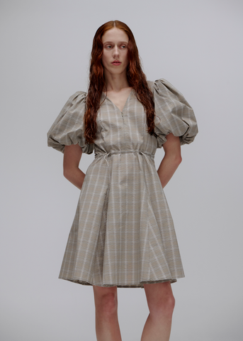 Subject Dress ~ Beige Check