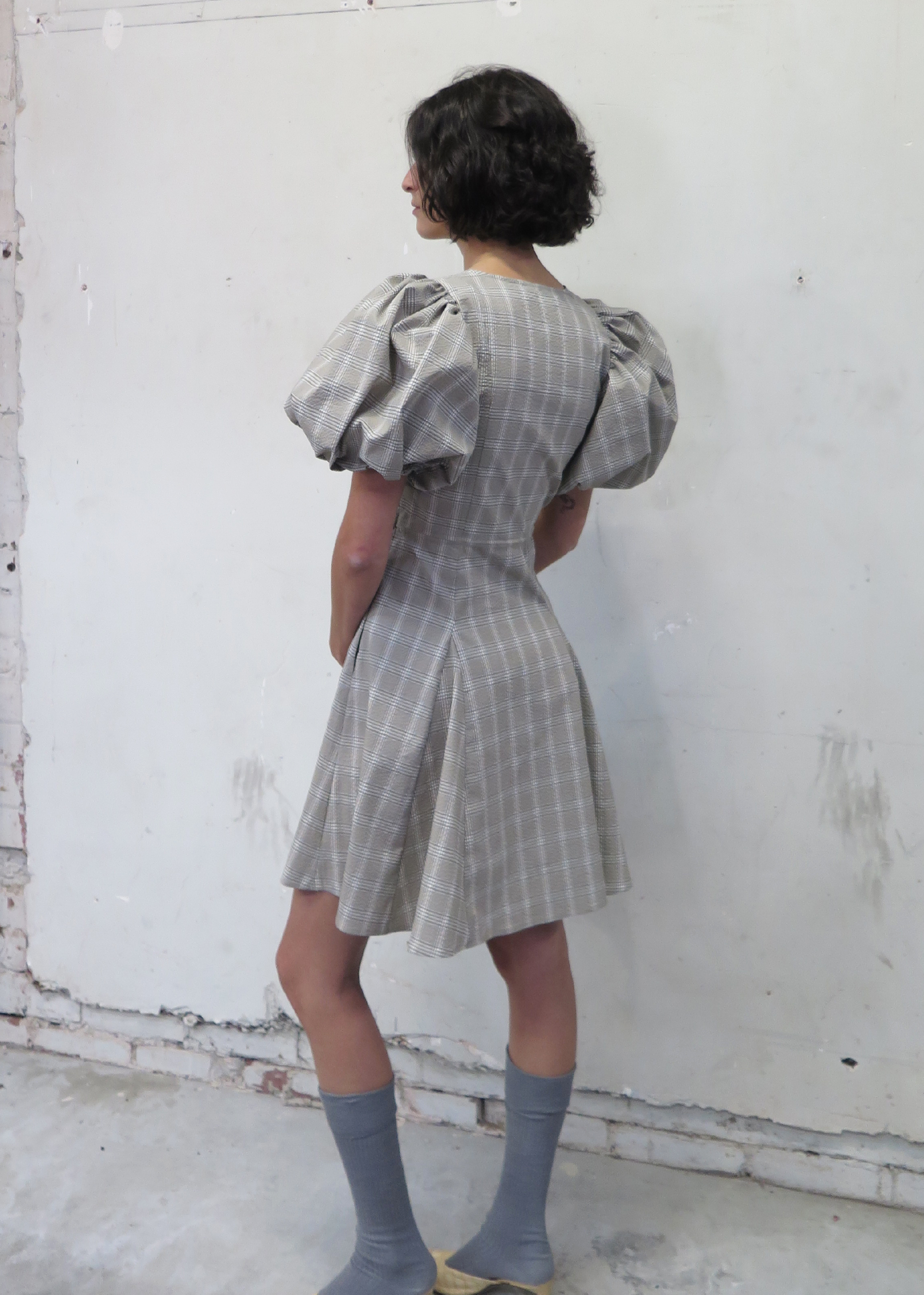 Subject Dress ~ Beige Check