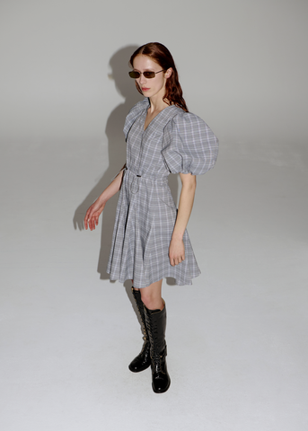 Subject Dress ~ Petrol Check